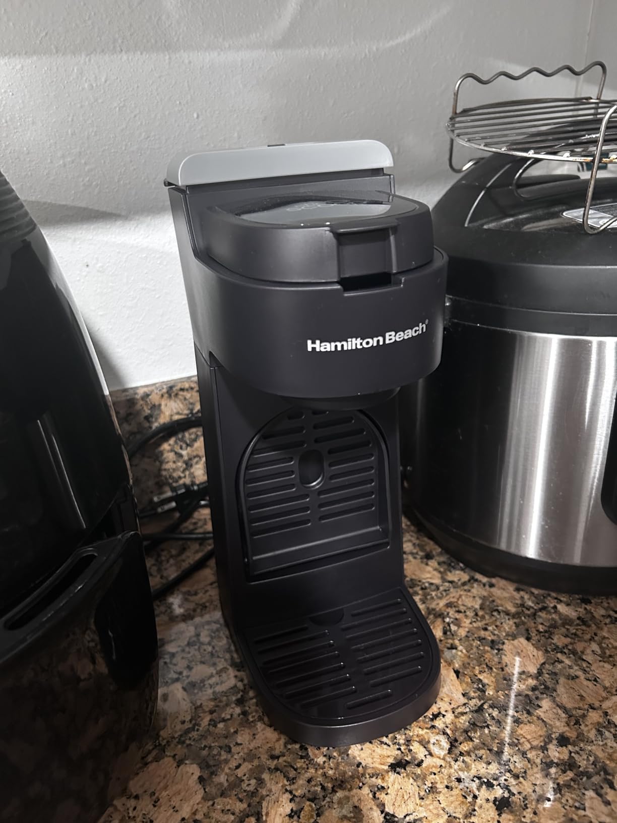 Hamilton Beach The Scoop Single Serve Coffee Maker & Fast Grounds Brewer for 8-14oz. Cups, Brews in Minutes, Black (47620), Next Gen customer photo 1