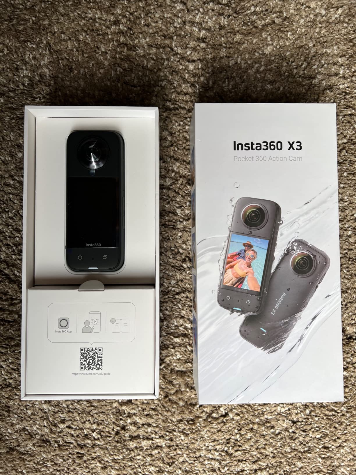 Insta360 X3 - 360 Action Camera with 5.7K 360 Active HDR Video, 4K Single-Lens Camera, Waterproof, FlowState Stabilization, 2.29 inch Touchscreen, AI Editing customer photo 2