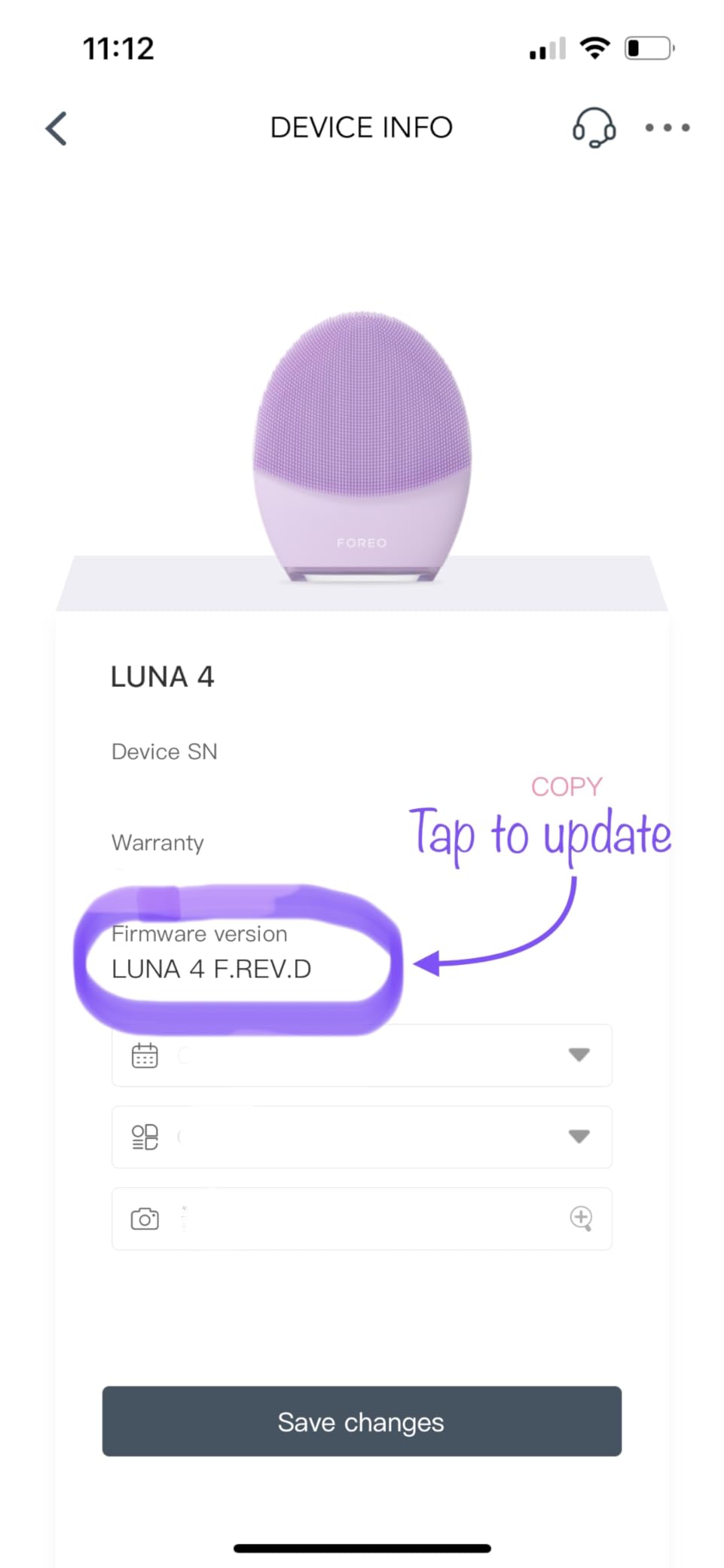 FOREO LUNA 4 Face Cleansing Brush - Firming Face Massager - Anti Aging Care - Enhances Absorption - Sensitive Skin customer photo 1