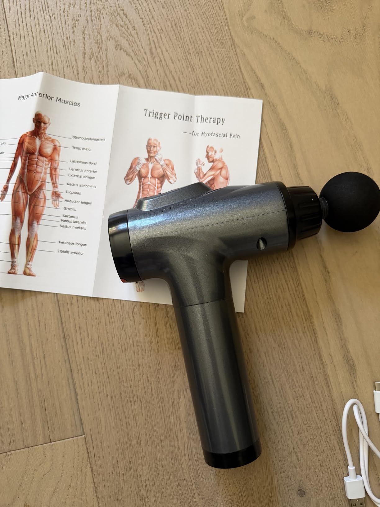 APHERMA Massage Gun, Muscle Massage Gun for Athletes Handheld Electric Deep Tissue Back Massager, Percussion Massage Device for Pain Relief with 30 Speed Levels 9 Heads Black customer photo 1