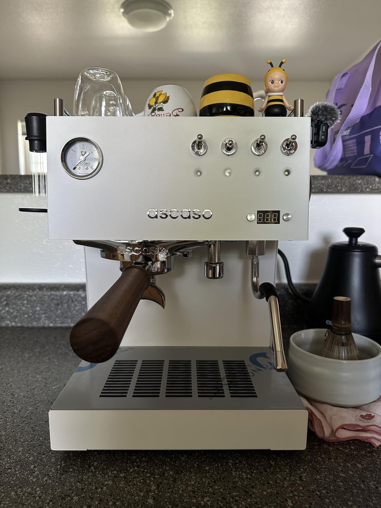 Ascaso Steel DUO Espresso Machine | PID | Programmable | Volumetric Controls | Dual Thermoblock | 120V | (Black) customer photo 1