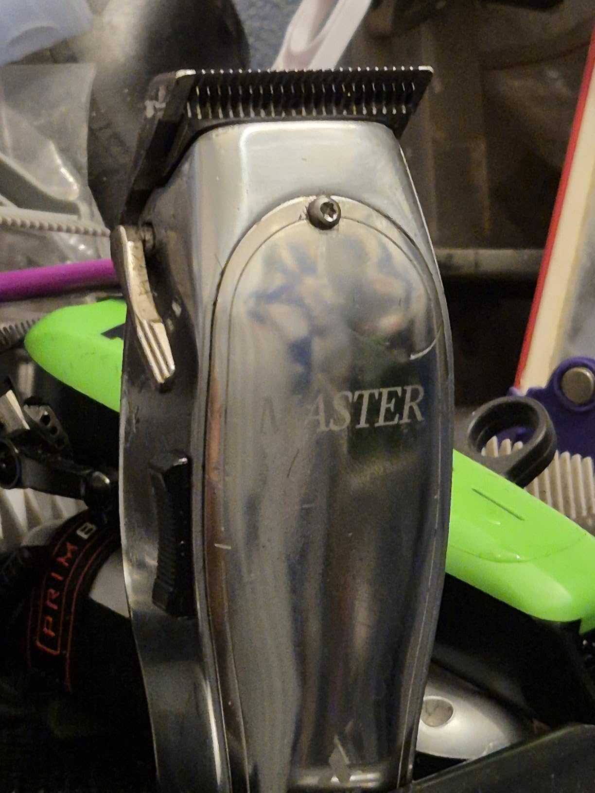 Andis 01815 Professional Master Adjustable Blade Hair Clipper, Carbon Steel T-Blade - Silver customer photo 1
