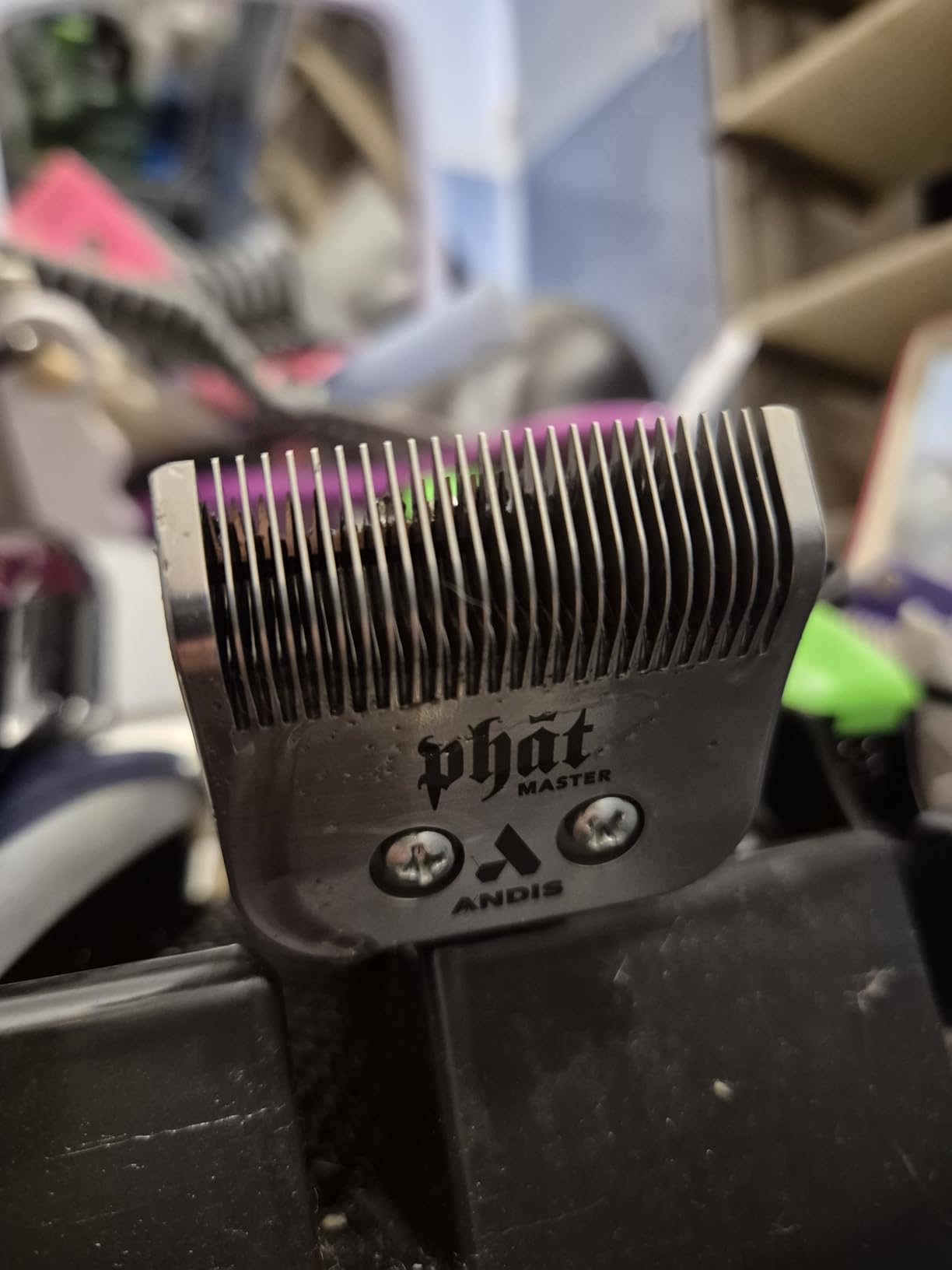 Andis 01815 Professional Master Adjustable Blade Hair Clipper, Carbon Steel T-Blade - Silver customer photo 2