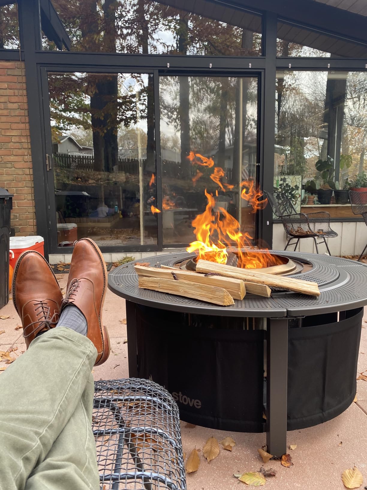 Solo Stove 42 Inch Fire Pit Surround Tabletop - Portable Protective Barrier for Wood Burning Fire Pits for Safety & Extra Space customer photo 1