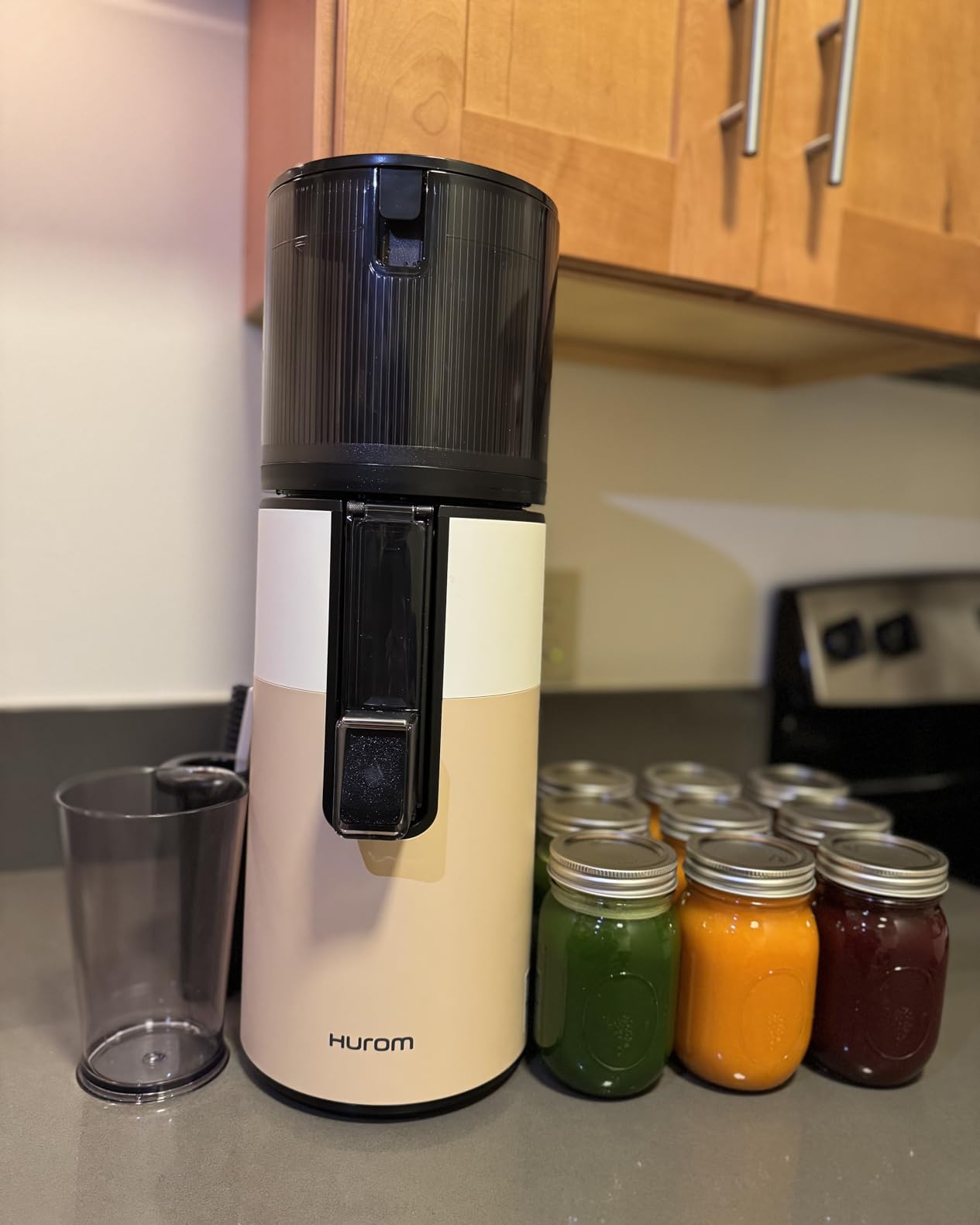 H400 Cold Press Juicer Machine, Award Winning Masticating Slow Juicer, Easy to Clean, Strainer & Hands Free with Self Feeding, Wide Mouth Hopper, Easy Assembly (Matte Black) customer photo 1