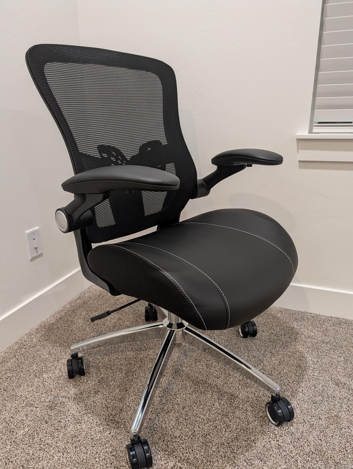 Office Chair Ergonomic Desk Chair-400lbs Big and Tall Heavy Duty, Wide & Soft 3D Modeling Foam Cushion Home Office Desk Chair with Adjustable Seat Height, Executive Computer Task Chair customer photo 2