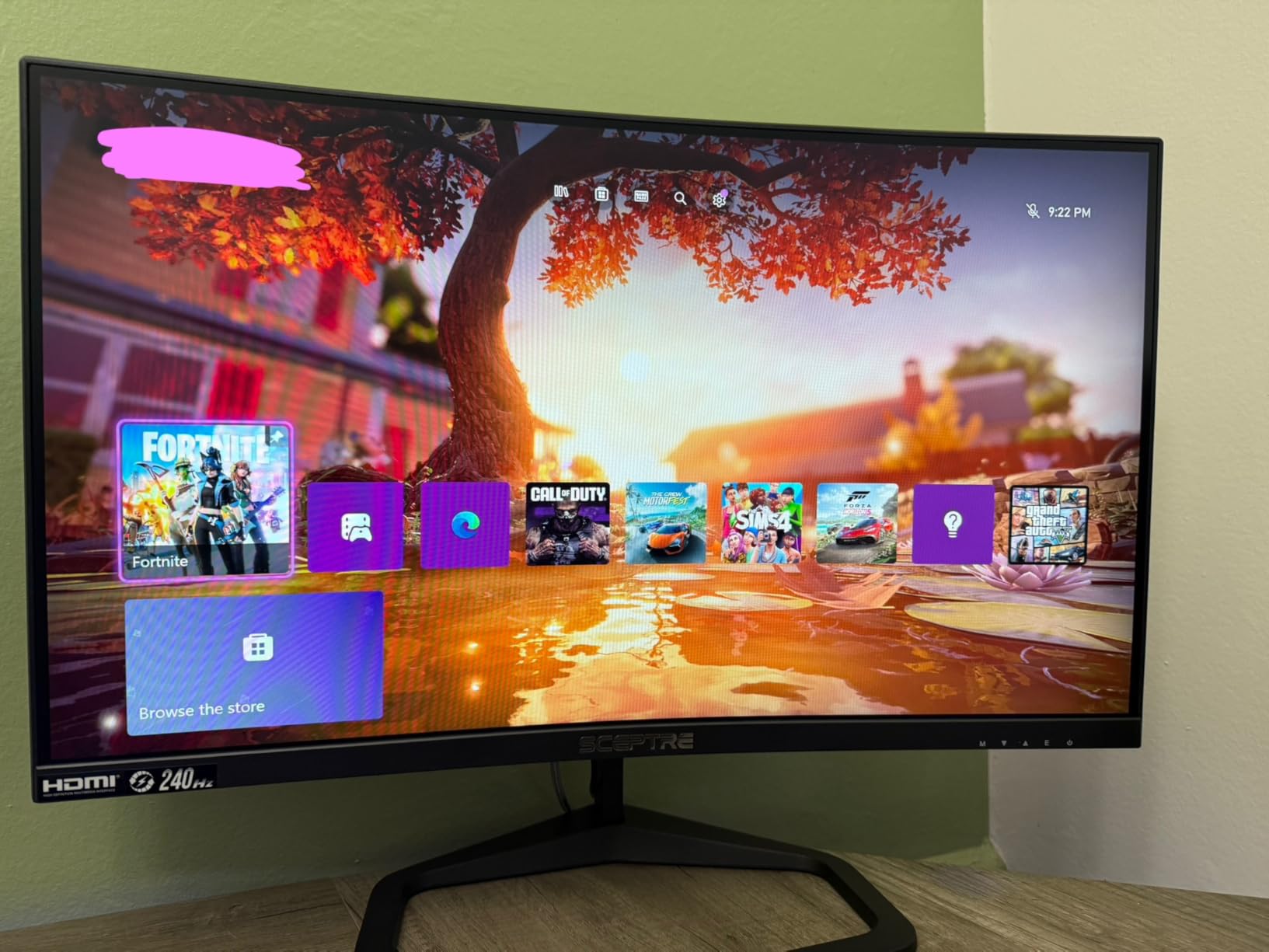 Sceptre Curved 24.5-inch Prime Gaming Monitor up to 240Hz 1080p R1500 1ms DisplayPort x2 HDMI x2 Blue Light Shift Build-in Speakers, Machine Black 2025 (C255B-FWT240 Series) customer photo 1