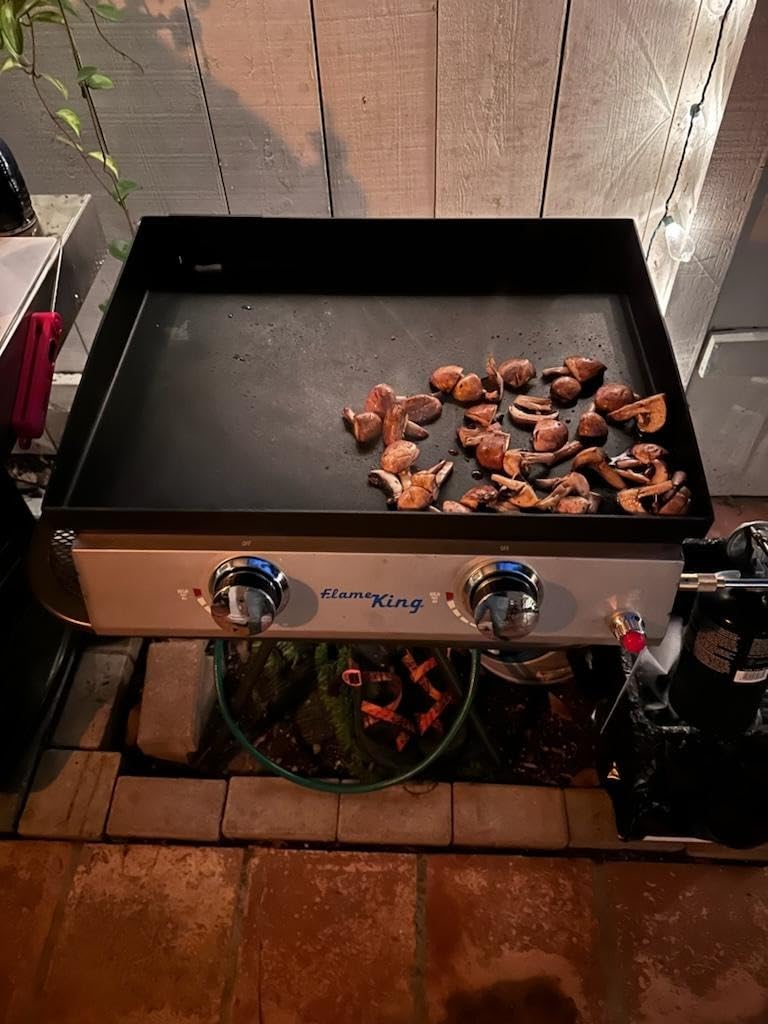 Oklahoma Joe's 22-inch Double Burner Flat Top Griddle for Outdoor BBQ Grill, Portable Propane Gas Griddle for Camping and Tailgating customer photo 1