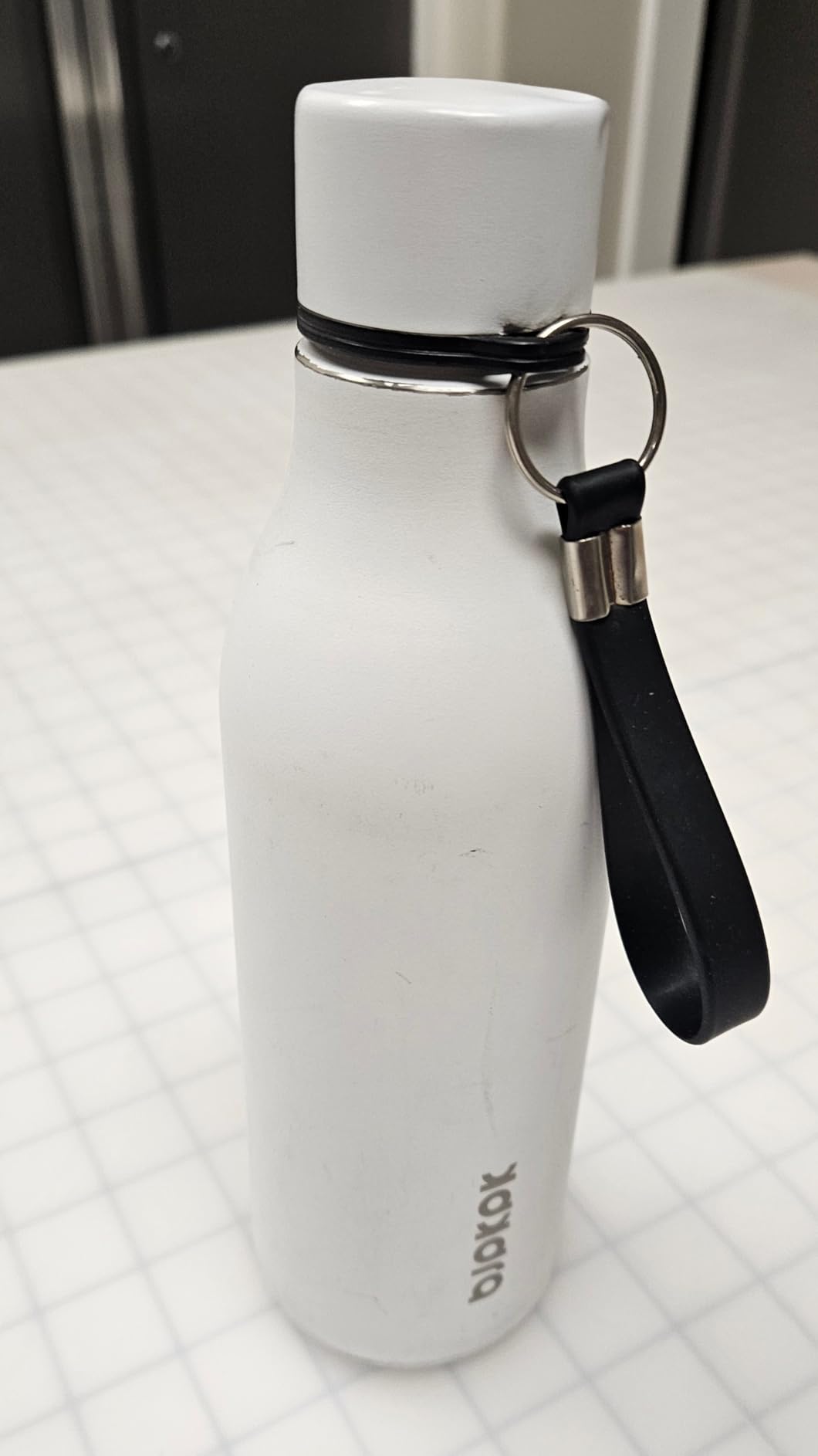BJPKPK Insulated Water Bottles, 18 oz Stainless Steel Metal Water Bottle with Strap, BPA Free Leak Proof Jugs, Mugs, Flasks, Reusable Thermal Flasks for Sports & Travel, Navy Blue customer photo 1