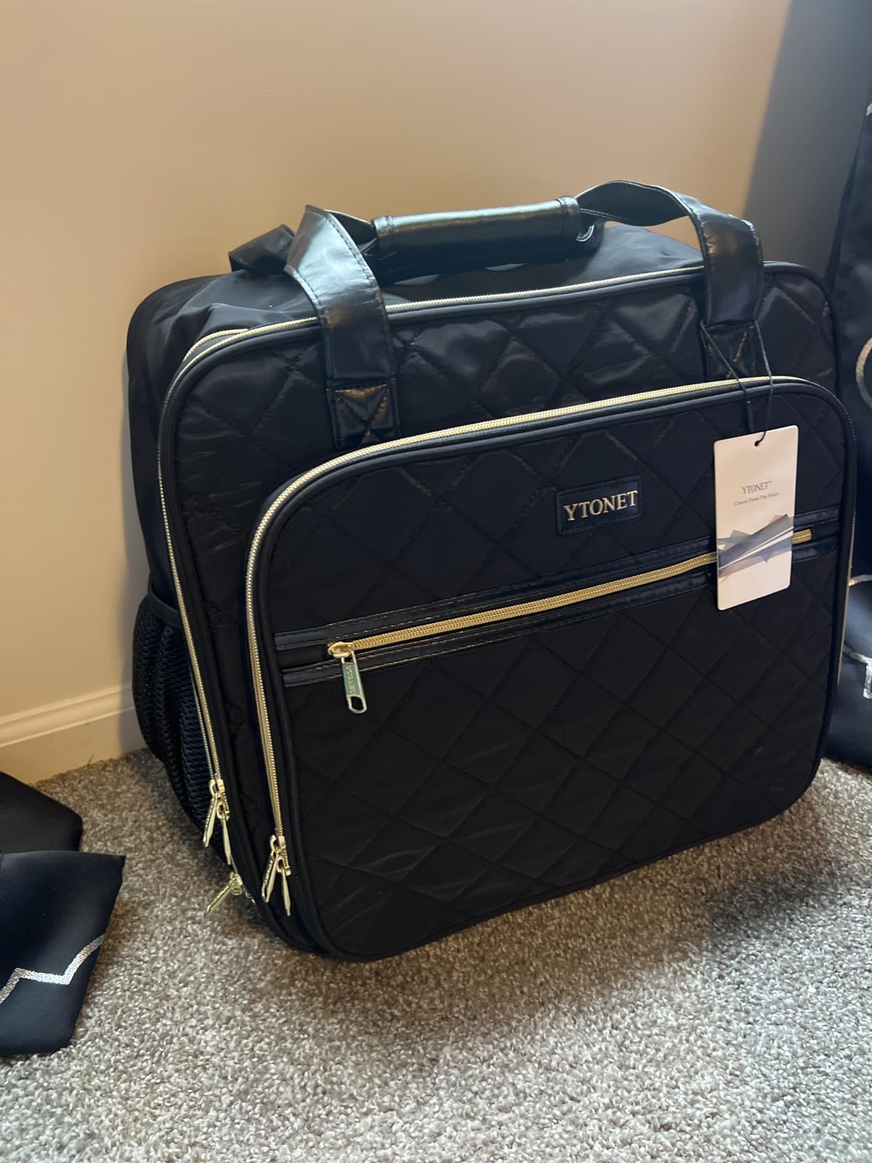 Ytonet Rolling Laptop Bag Women, 17.3 Inch Rolling Briefcase for Women | 40L Extra Large Capacity, Laptop Bag with Wheel, Rolling Computer Bag for Work, Travel, College, Business, Wife, Mom, Teacher customer photo 1