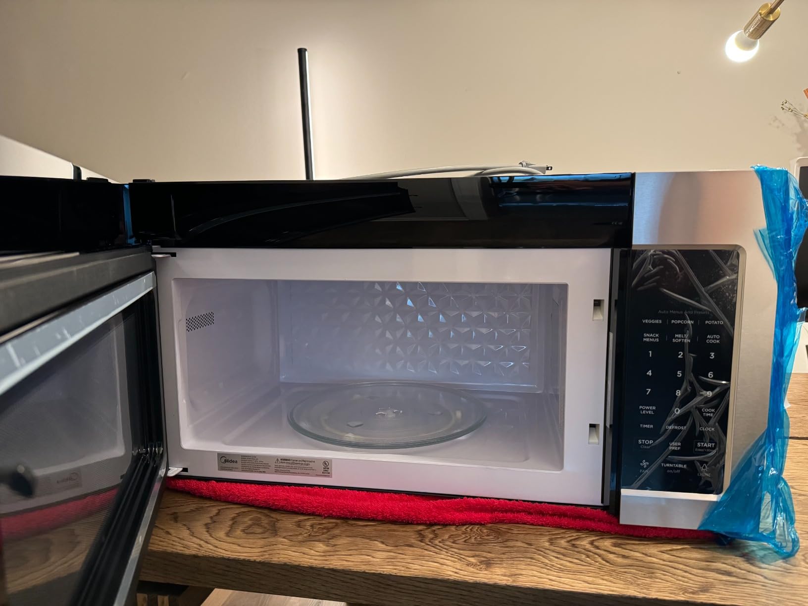 Midea MOR17BSA-SS 1.7 Cu.ft. Over The Range Microwave Oven with Smart Touch Panel, Auto Cooking Menu, 1000 W, 300 CFM Ventilation, in Stainless Steel customer photo 2