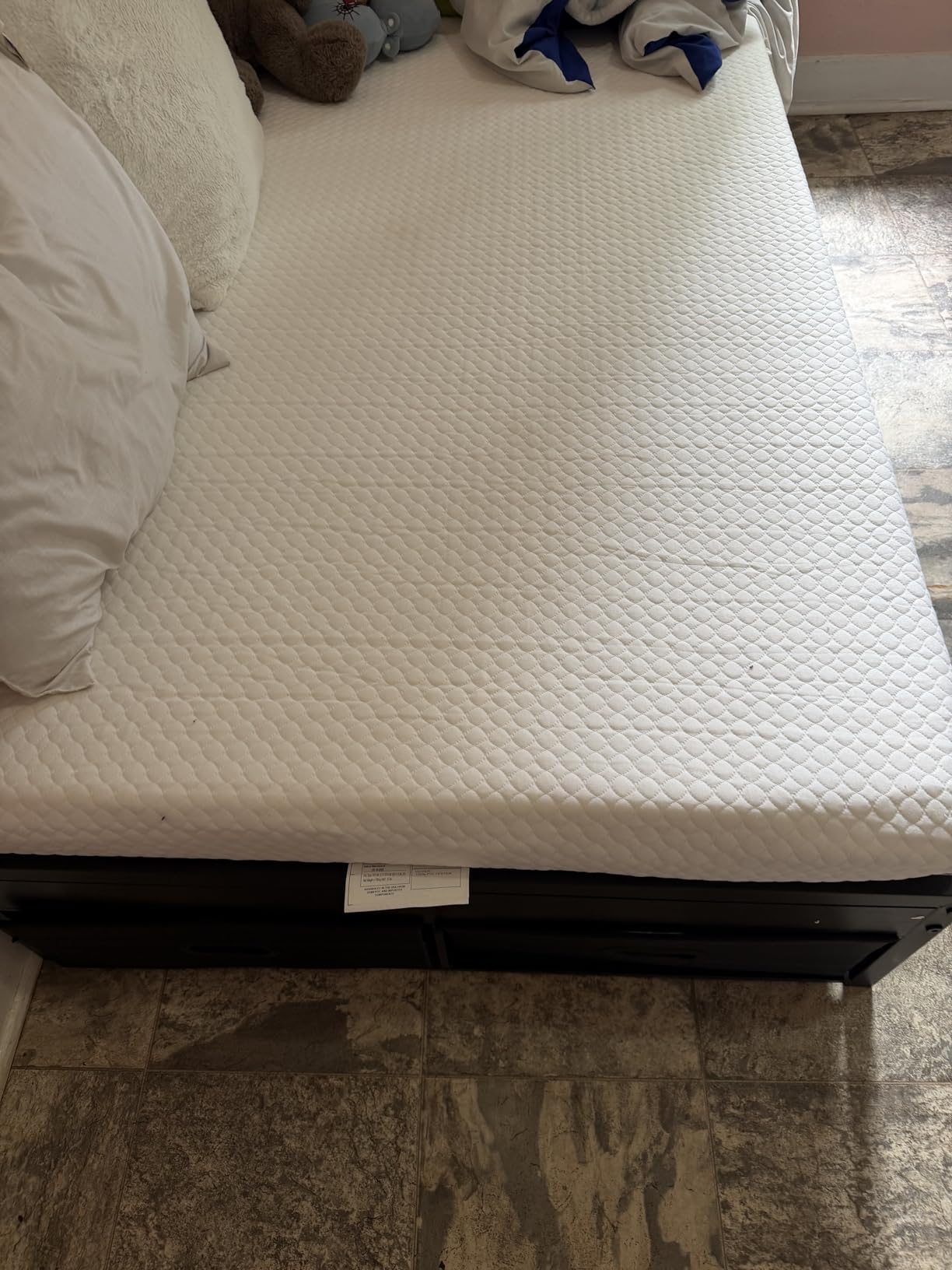 FDW 5 Inch Twin Mattress Medium Firm Gel Memory Foam Mattress White Bed in a Box, CertiPUR-US Certified Pressure Relief, Cooling Ventilated Foam Washable Removable Cover customer photo 2