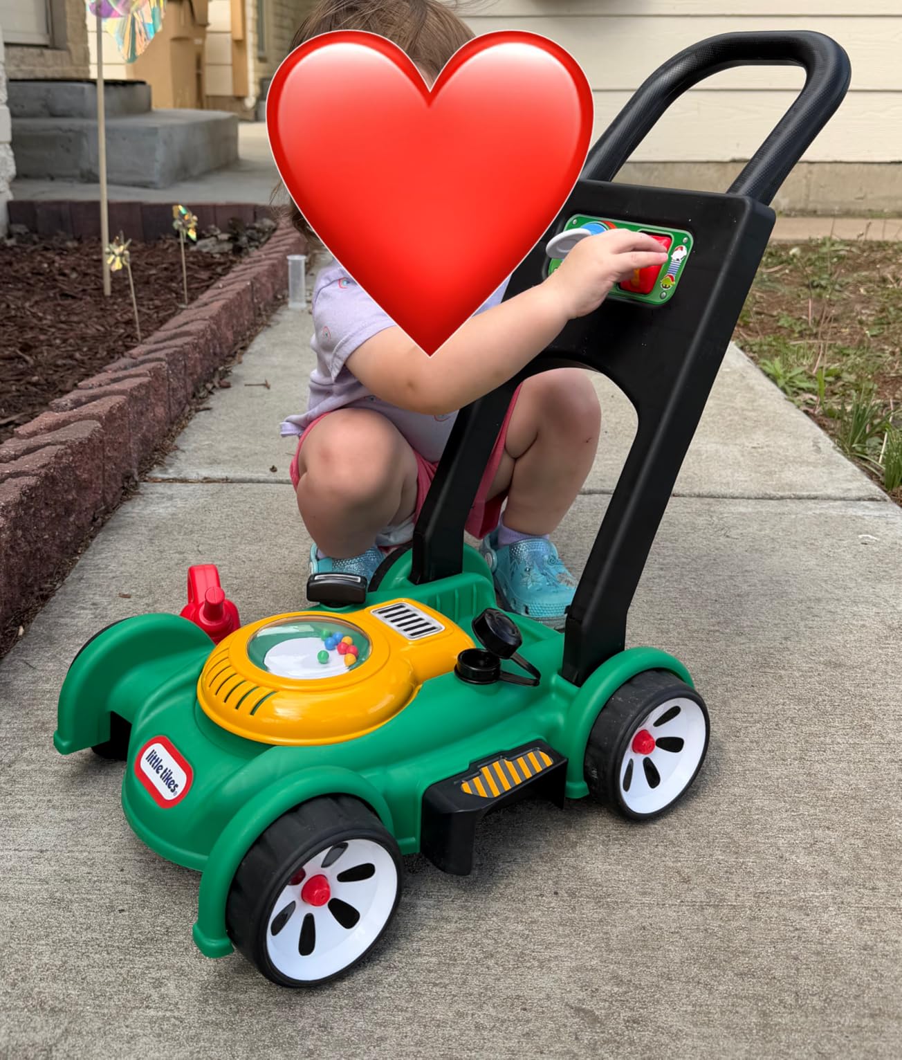 Little Tikes Gas 'n Go Mower Kids Toys for Toddlers Boys Girls Age 18 Months and Older, Indoor Outdoor Push Gardening Summer Toy Gifts for Birthday customer photo 2