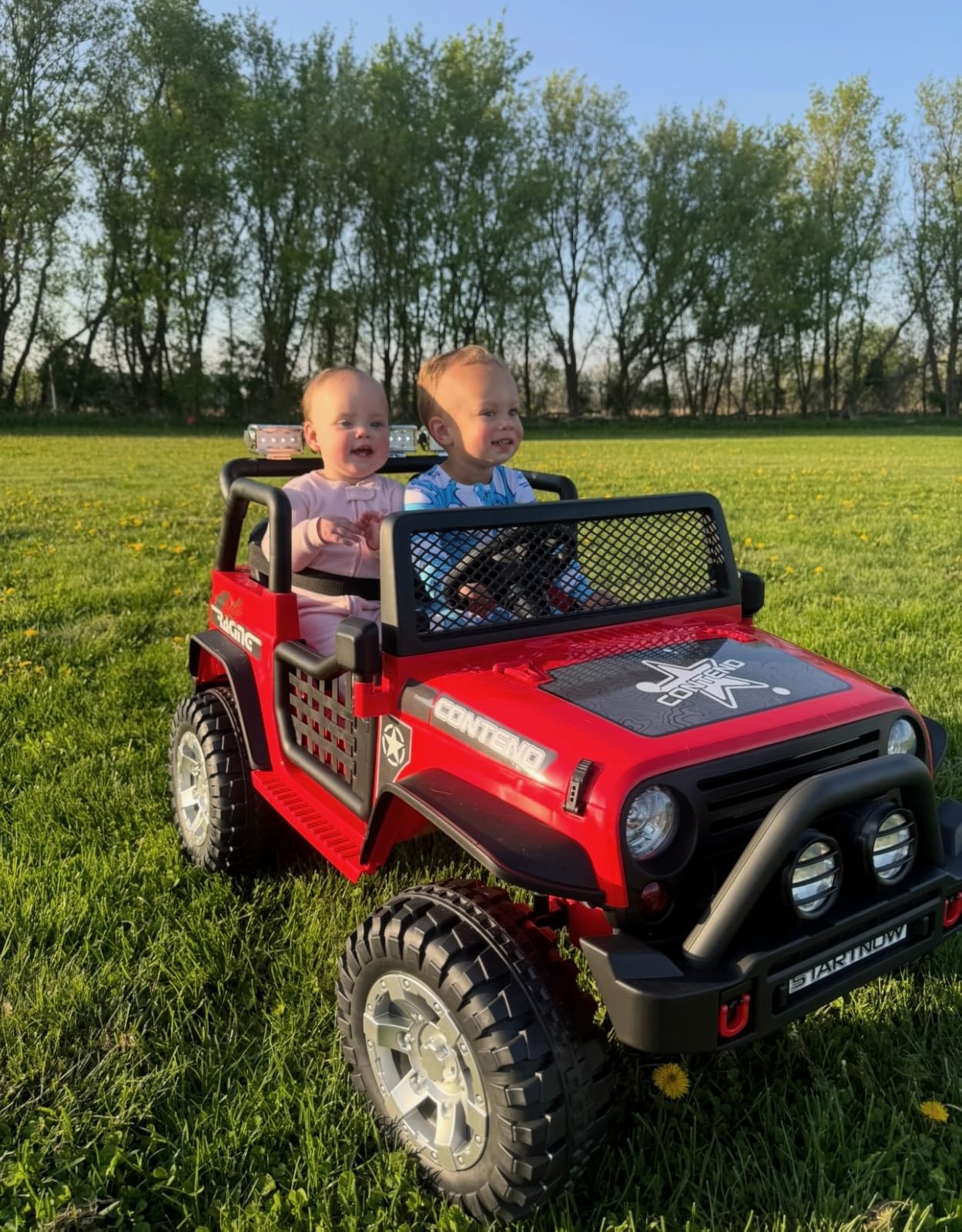 SEHOMY 2 Seater Electric Car for Kids, 12V Ride on Toys Power Wheels with Remote - 3 Speeds, Spring Suspension, 110LB Max, LED Lights, Music, Kids Electric Vehicles Toddler Truck for Boys Girls Pink customer photo 2