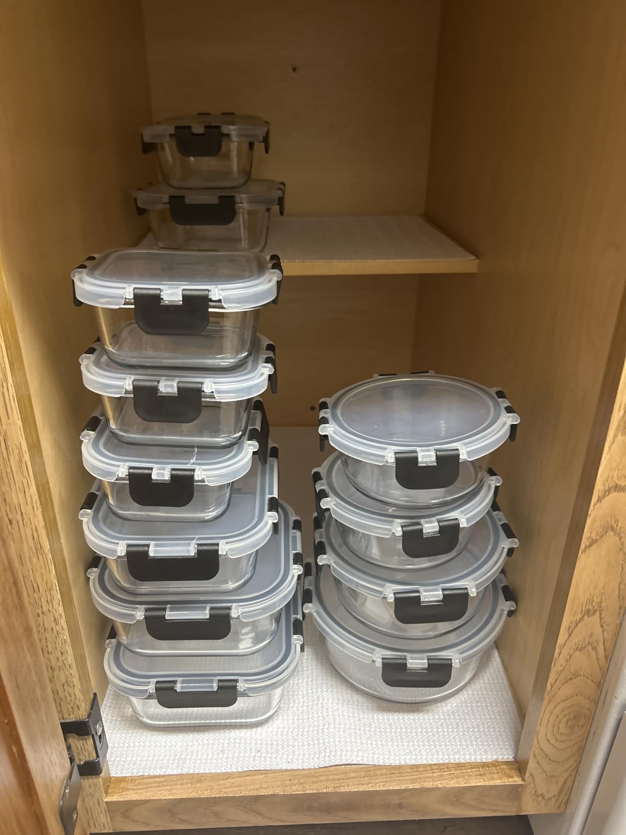 Magic Mill Premium Borosilicate Glass Food Storage Containers with lids Set | 24pc Sets with 12 Bowls & 12 Airtight Locking Lids for Lunch & Meal Prep, Safe for Oven, Freezer, Dishwasher, BPA-Free customer photo 1