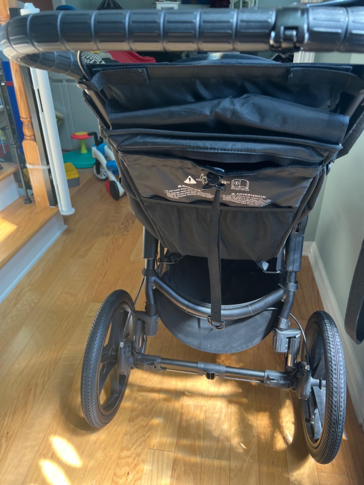 Baby Jogger Summit X3 3-Wheel Jogging Stroller with Hand Brake, Baby Stroller with One-Hand Compact Fold, All-Wheel Suspension for Running, Jogging, and Everyday Outings, Midnight Black customer photo 2