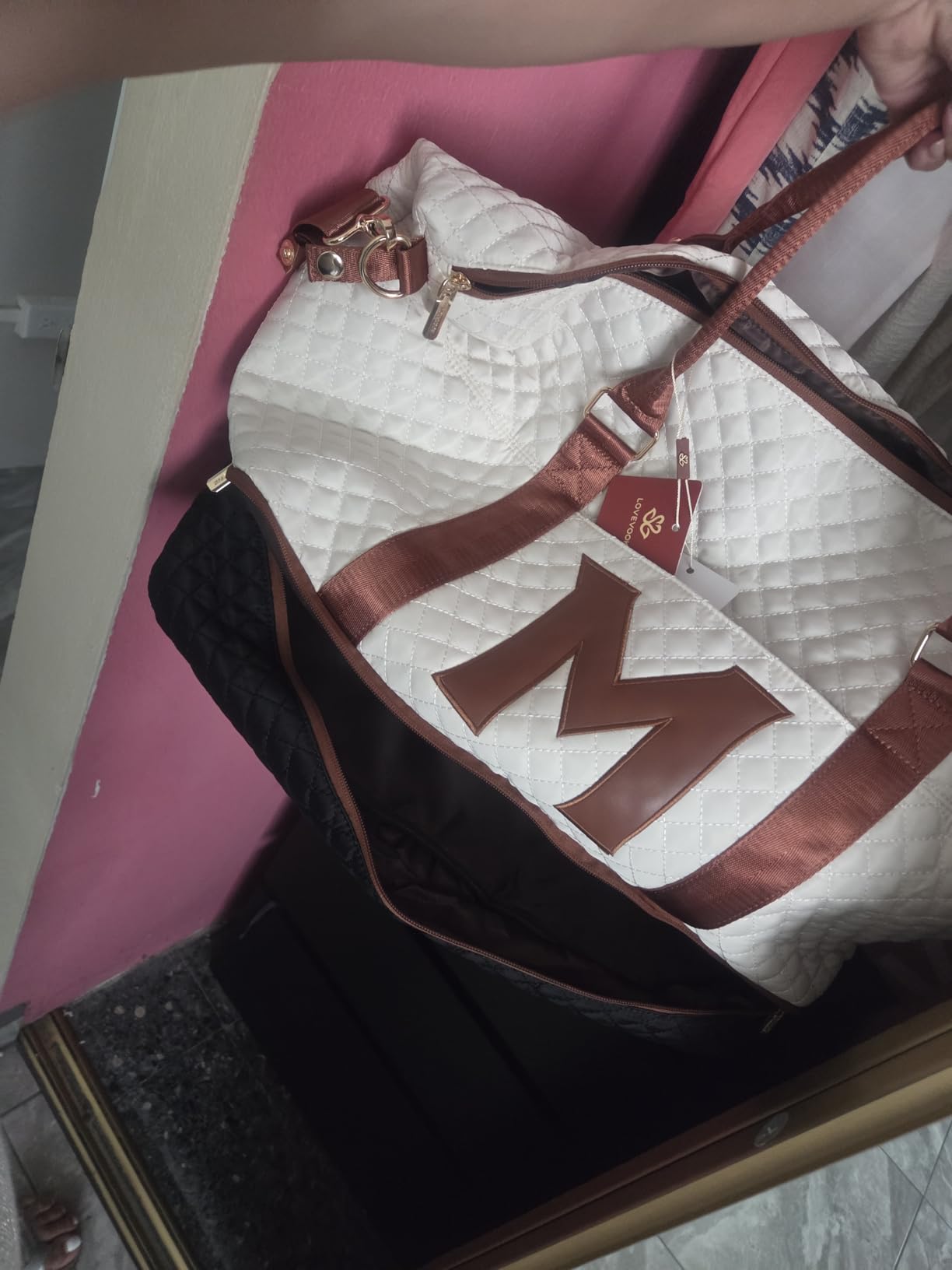 LOVEVOOK Travel Duffle Bag,Weekender Bags for Women with Shoe Compartment, Carry on Overnight Bag with Toiletry Bag, Gym Duffel Bag with Wet Pocket, Hospital Bags for Labor and Delivery customer photo 2