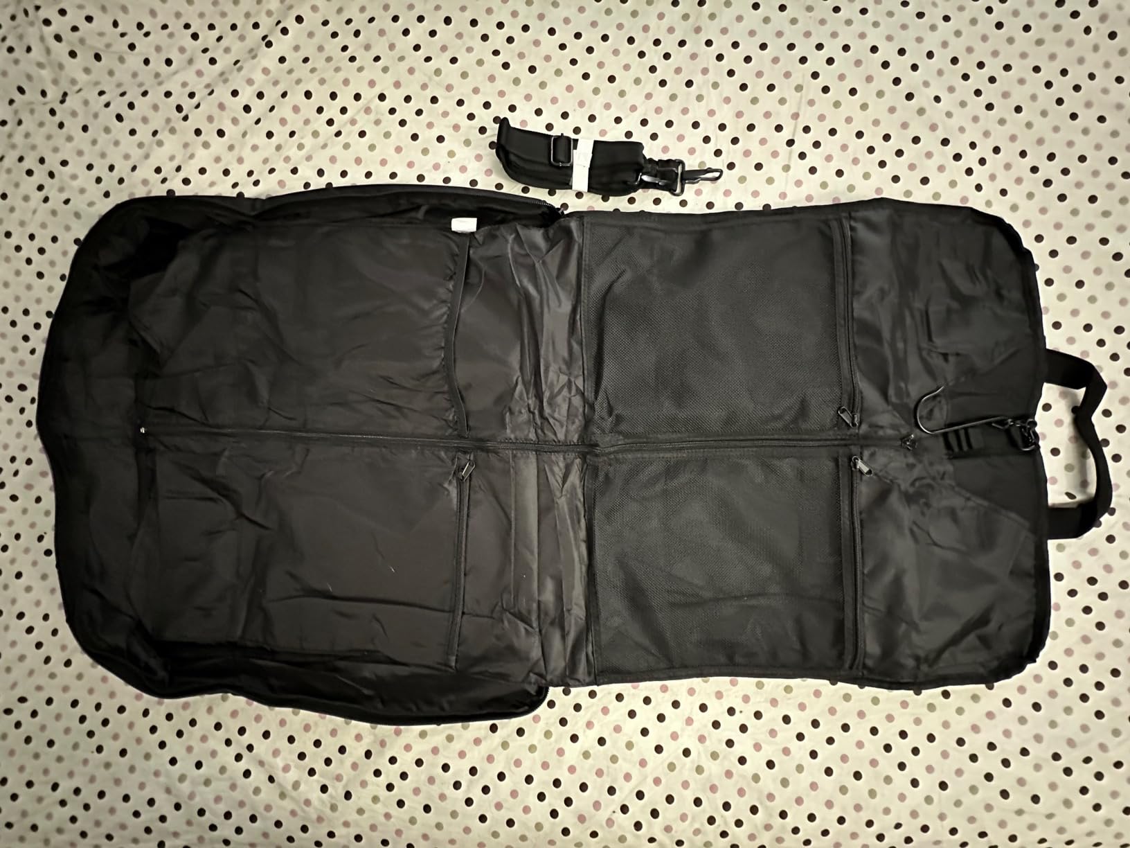Garment Bag Travel Suit Bag Large 40-Inch Carry on Bag Up to 3 Suits, 2 in 1 Hanging Luggage Bags, Fits 15.6Inch Laptop customer photo 1
