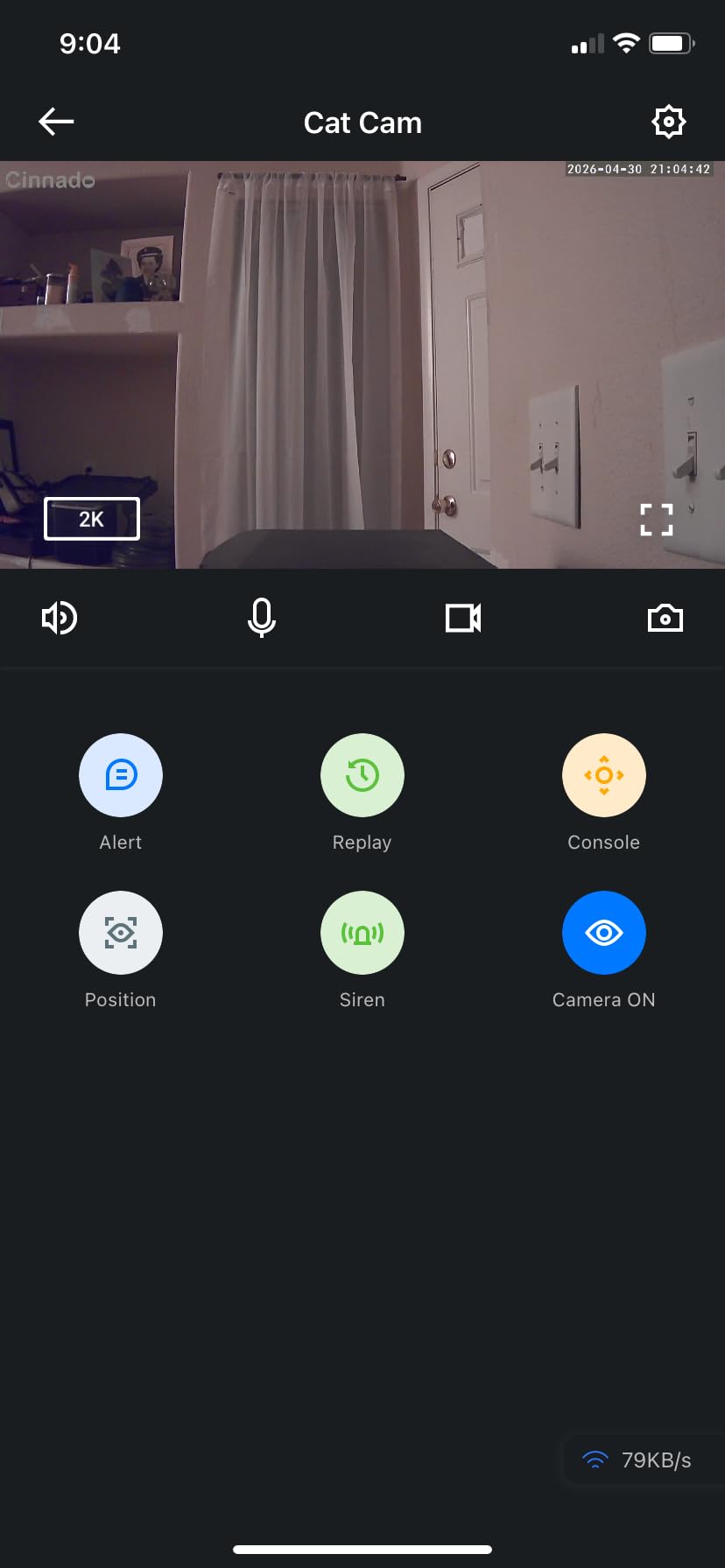 Cinnado Security Camera Indoor-2K 360° WiFi Cameras for Home Security, Pet/Dog/Baby Camera with Phone app, 2-Way Audio, Night Vision, 24/7 SD Card Storage, Works with Alexa & Google Home (2.4Ghz)-D1 customer photo 2