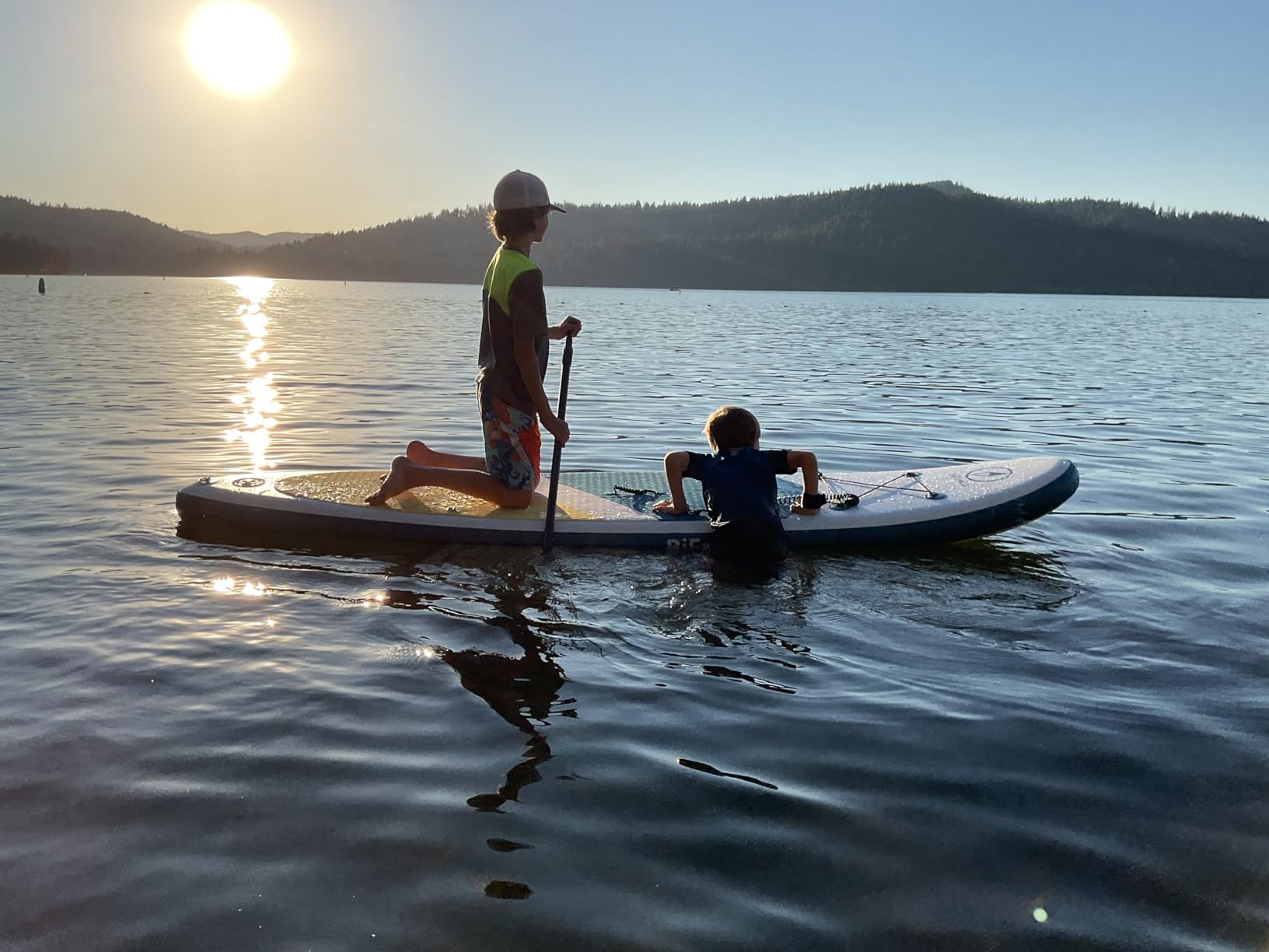 Bifanuo Inflatable Stand Up Paddle Board with SUP Accessories & Backpack. Paddle Boards for Adults. Non-Slip Deck, Wide Stance, Bottom Fin, Double Action Pump. customer photo 1