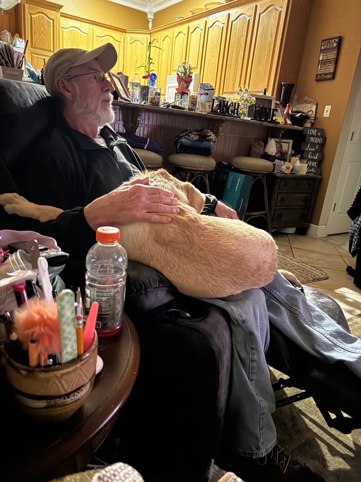 VIVIJASON Tall Man Large Power Lift Recliner Chair with Massage and Heat for Elderly, Overstuffed Wide Electric Lift Recliner with Extended Footrest, 2 Cup Holder, Side Pockets & USB Ports (Brown) customer photo 1