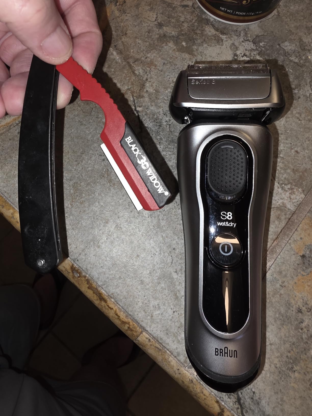 Braun Series 8 8567cc Electric Razor for Men, 4+1 Shaving Elements & Precision Long Hair Trimmer, 5-in-1 SmartCare Center, Close & Gentle Even on Dense Beards, Wet & Dry Electric Razor, 60min Runtime customer photo 1