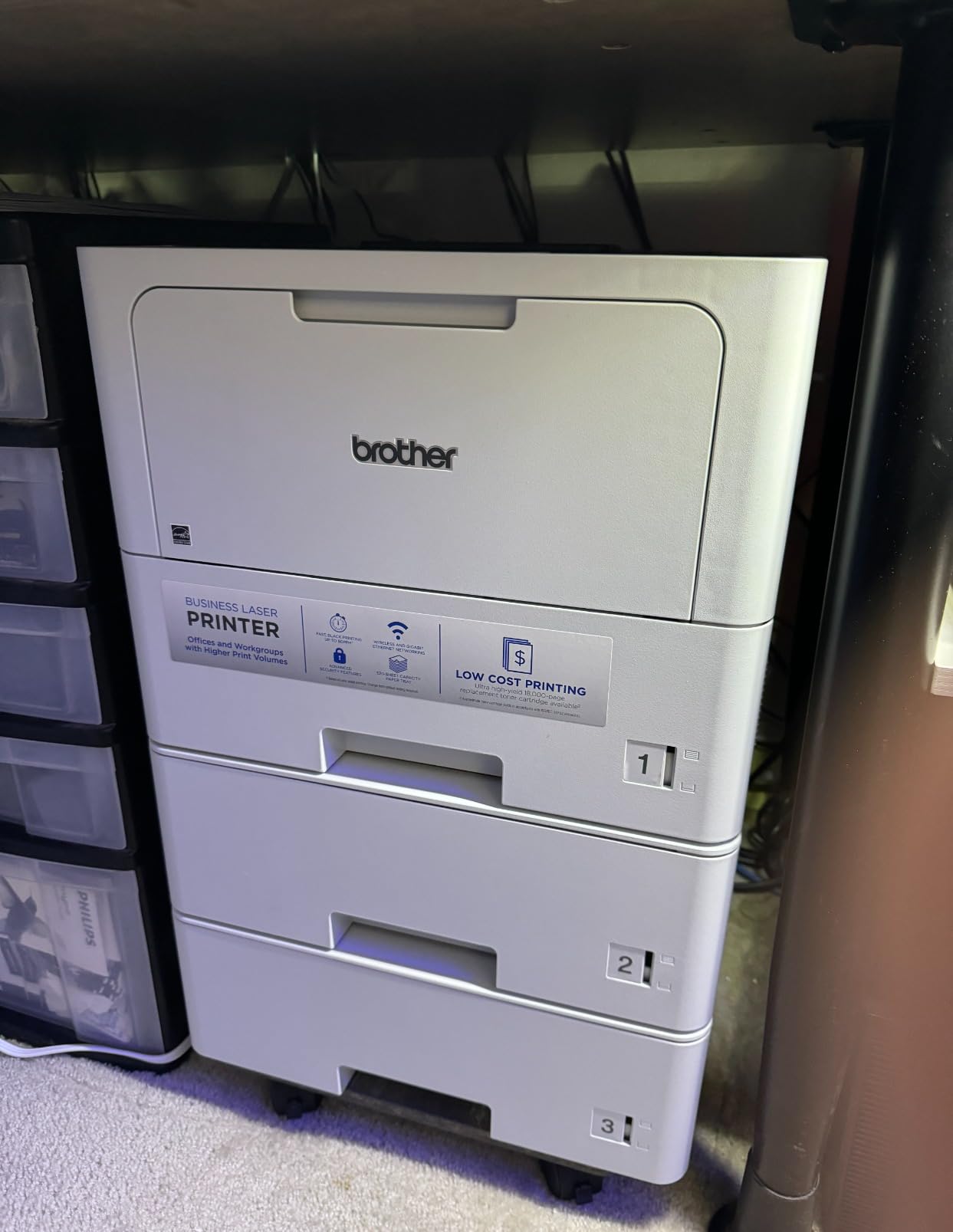 Brother Professional Laser Printer HL-6210DW with High-Speed 50 ppm Output, Advanced Security Features, Wireless Networking for Business, Duplex customer photo 2