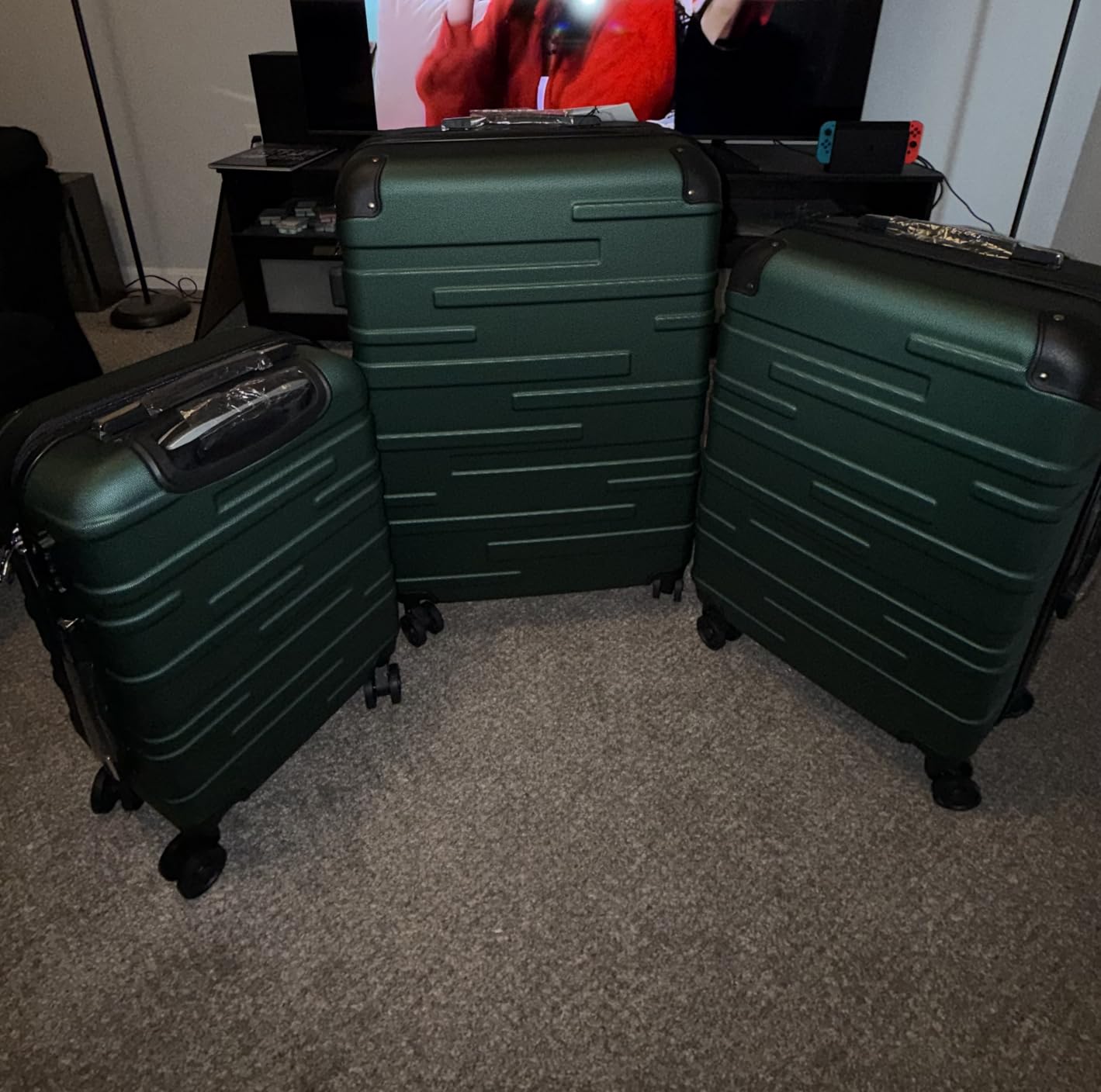 Coolife Hardside ABS Luggage, TSA Lock, Spinner Wheels, 24in Checked customer photo 2