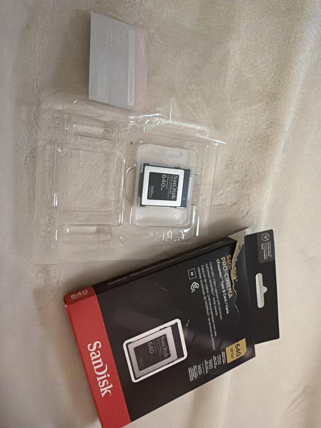 SanDisk 320GB PRO-Cinema CFexpress Type B - Up to 1700MB/s Read Speeds, 8K Video Capture customer photo 2