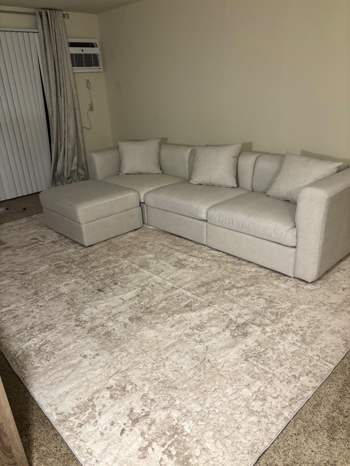 Miuuod Oversized Modular Sectional Sofa U Shape L Shape Convertible Couch 9 Piece Sectional Couch Deep Seat Living Room Sofa with Solid High Resilience Cushions for Family Lounge Beige customer photo 1