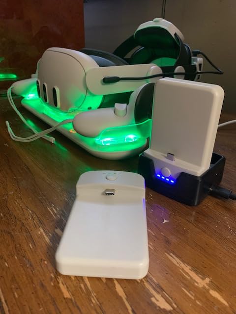 Kawaye for Meta Quest 3S/3/2 Head Strap with 15000mAh (7500 x 2) Hot-Swap Batteries for 6-8H Playtime, Adjustable VR Headset Strap customer photo 1