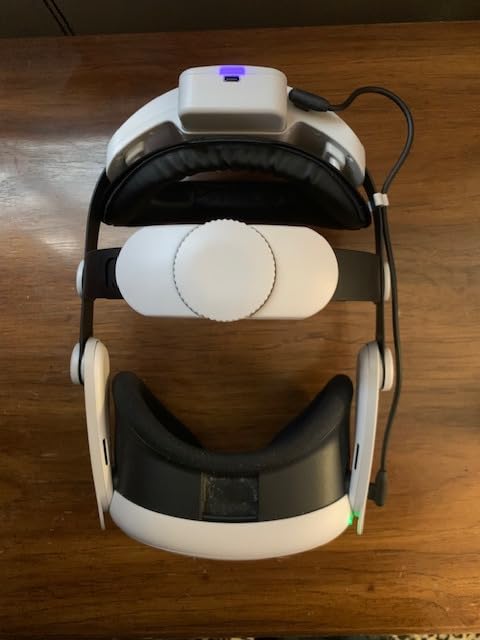 Kawaye for Meta Quest 3S/3/2 Head Strap with 15000mAh (7500 x 2) Hot-Swap Batteries for 6-8H Playtime, Adjustable VR Headset Strap customer photo 2