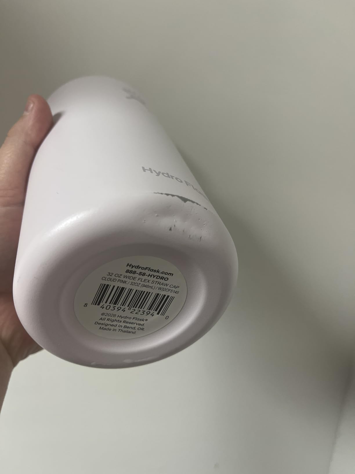Hydro Flask 32 Oz Wide Straw Lid Water Bottle, Insulated Stainless Steel, Leakproof - Oat Tan customer photo 1