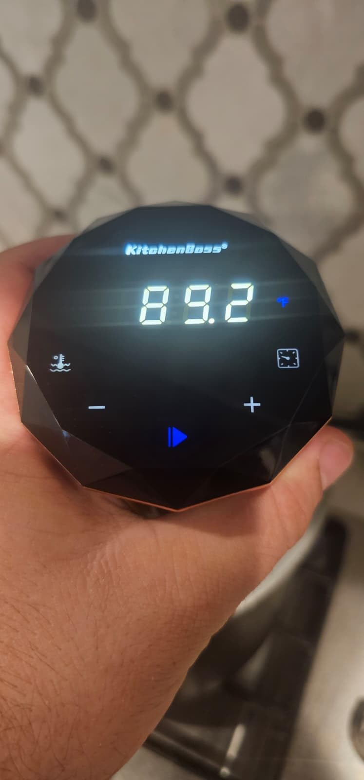 KitchenBoss Wifi Sous Vide Machine: Ultra-quiet Sous Vide Cooker Immersion Circulator APP Control, IPX7 Waterproof Stainless Steel 1100W Professional Sous Vide Precision Cooker (G300PT) customer photo 1