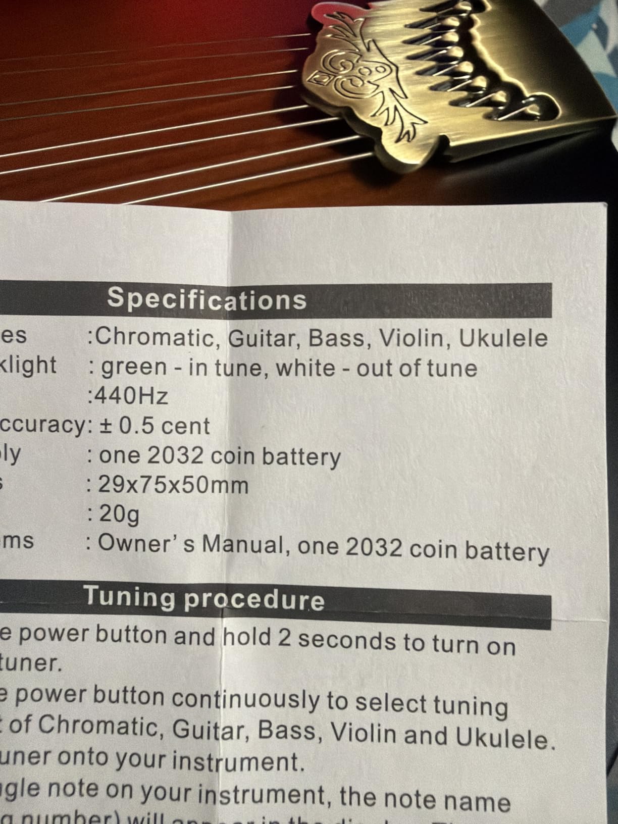 Vangoa Mandolin Instrument A-Style, Acoustic for Beginners customer photo 1