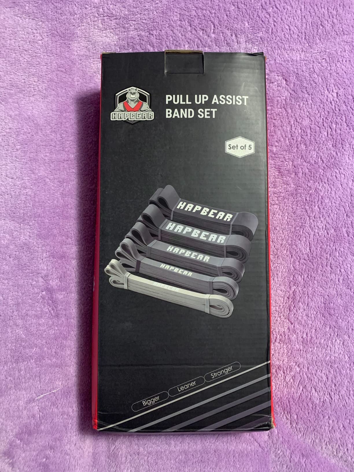 HAPBEAR Pull Up Assistance Bands - Pull Up Bands - Resistance Bands - Exercise Bands Resistance Bands Set - Workout Bands for Working Out, Stretching, Muscle Training customer photo 1