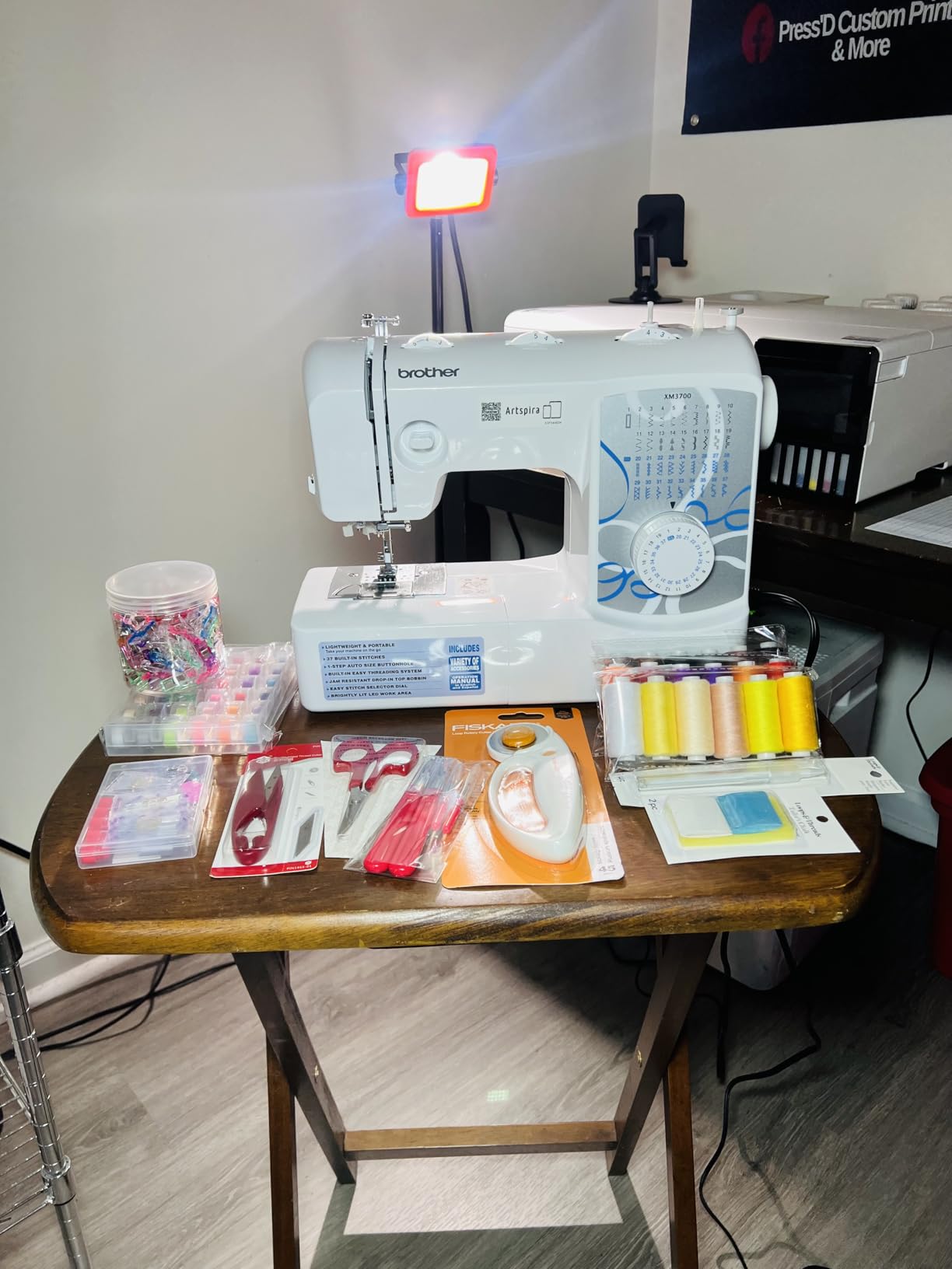 Brother XM3700 Sewing Machine, 37 Built-in Stitches, 5 Included Sewing Feet customer photo 1