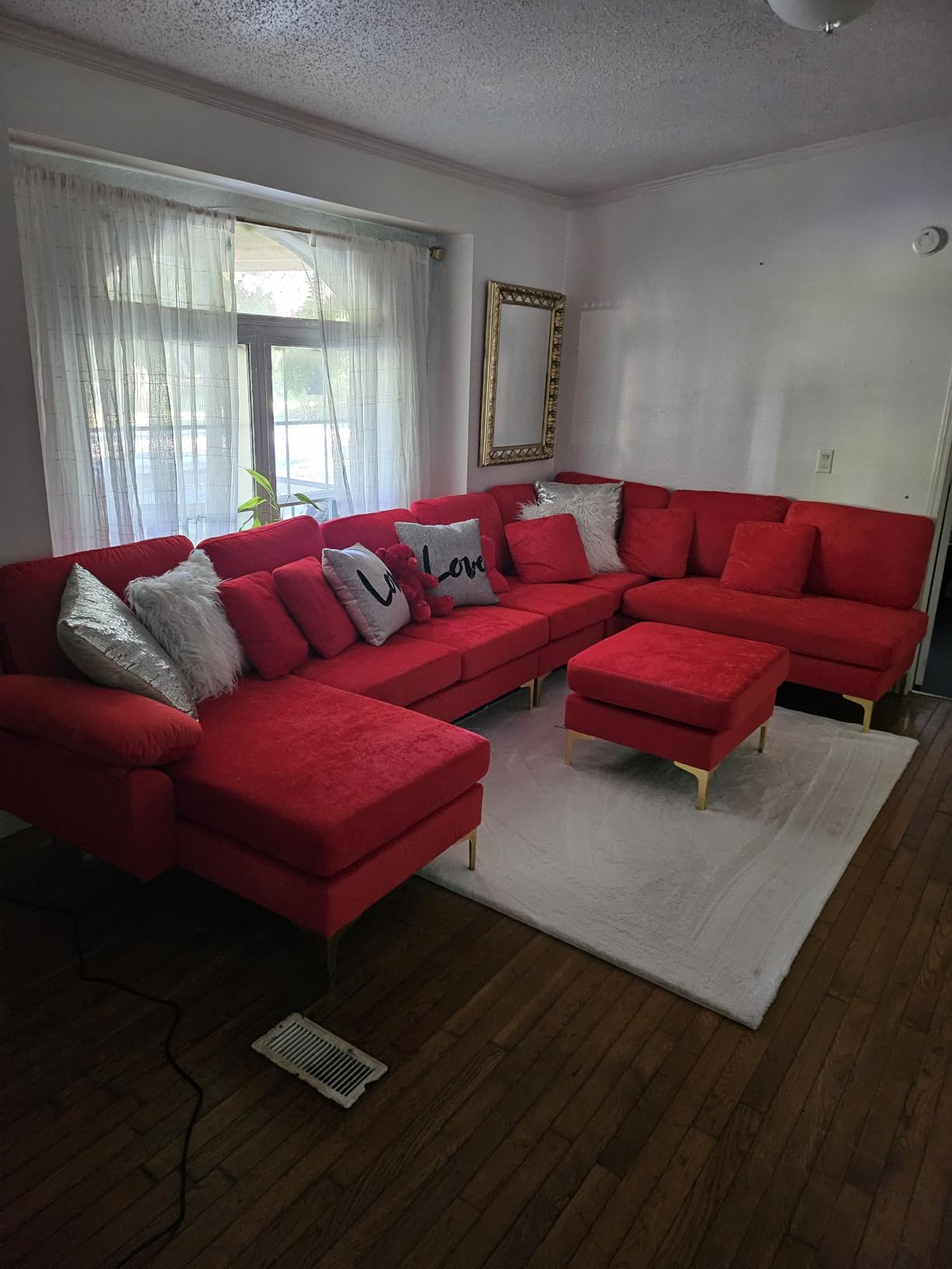 Wrofly U Shaped Sectional Sofa Couch, 114