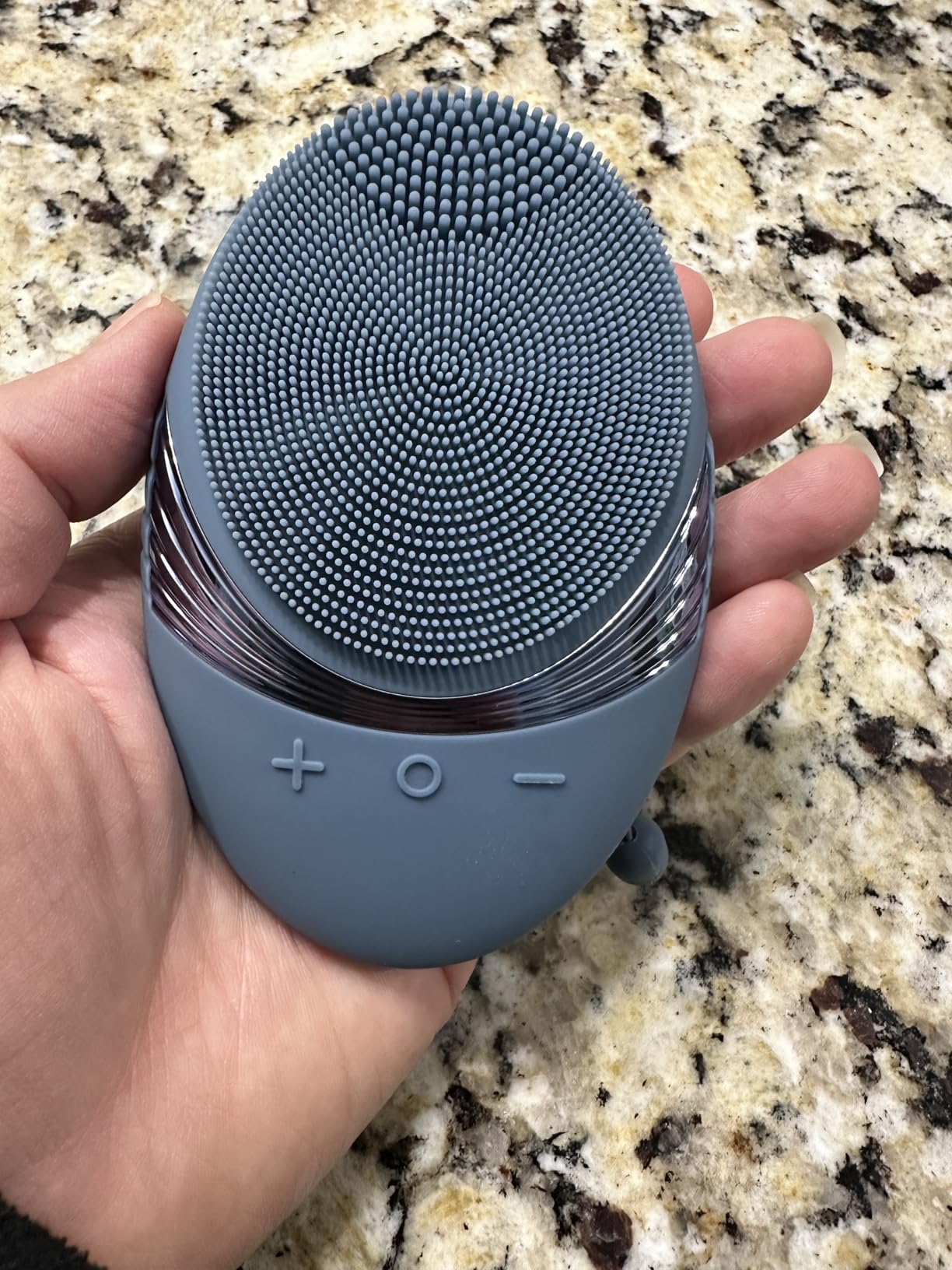 COSLUS FBS01 Facial Cleansing Brush Face Scrubber: Portable Silicone Waterproof Rechargeable Face Wash Brush, 5 Cleansing Modes, Electric Deep Cleaning customer photo 2