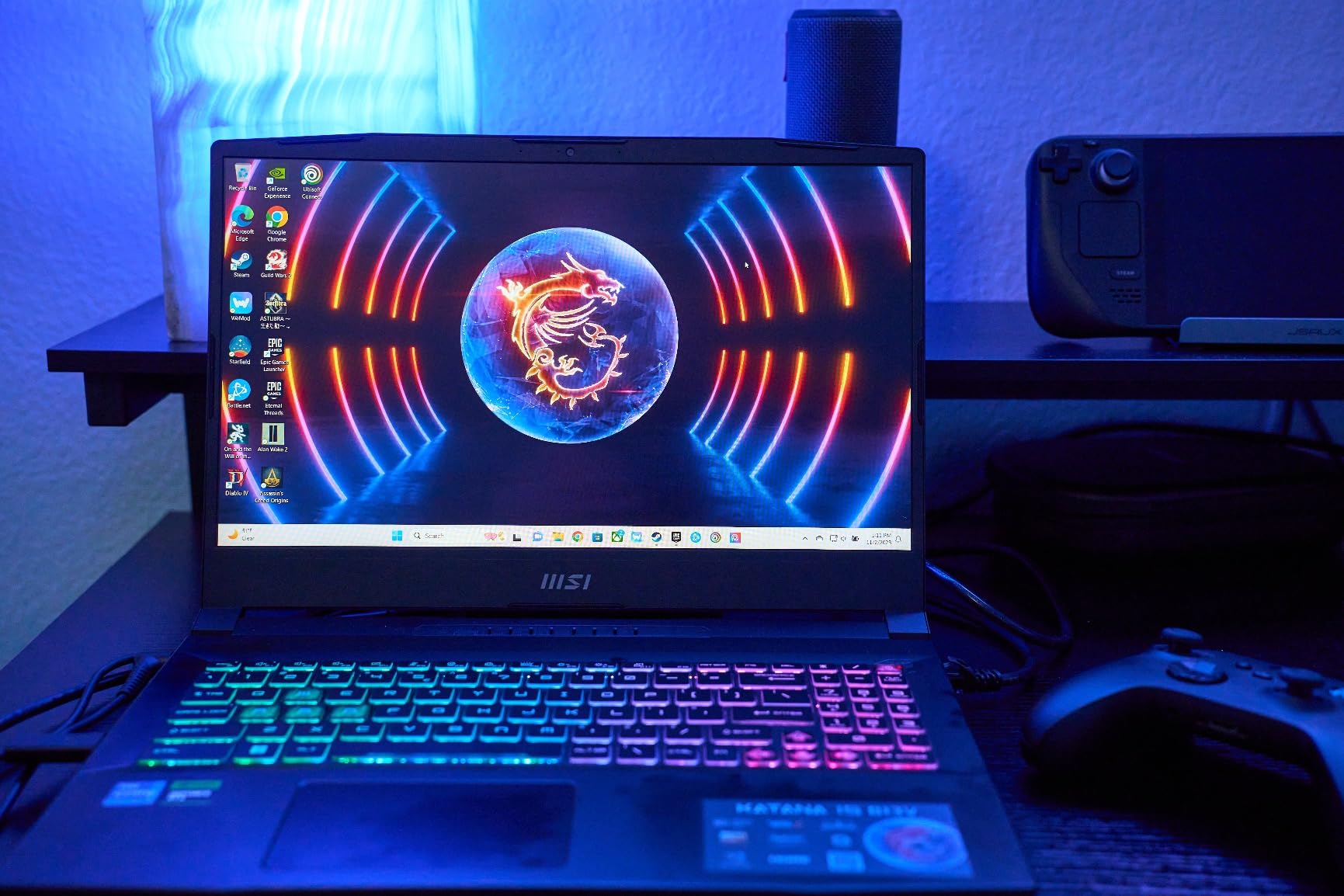 msi Katana 15 15.6 165Hz QHD Gaming Laptop: Intel Core i7-13620H, NVIDIA Geforce RTX 4070, 16GB DDR5, 1TB NVMe SSD, Cooler Boost 5, Win 11: Black B13VGK-2000US customer photo 1
