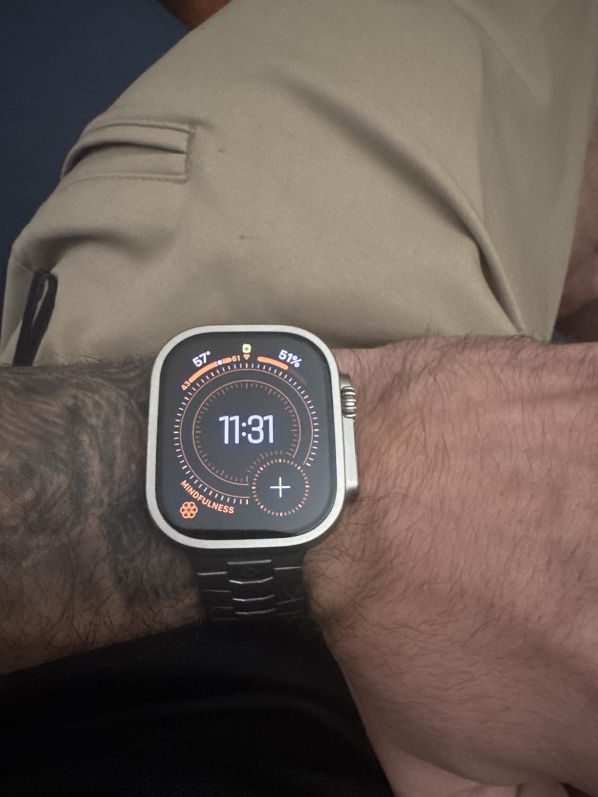 Apple Watch Ultra 2 [GPS + Cellular, 49mm] - Titanium Case with Blue Ocean Band, One Size (Renewed) customer photo 1
