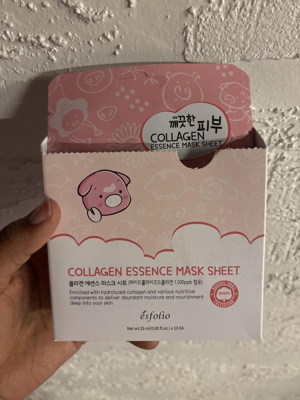 esfolio Vitamin C Essence Mask Sheet - Hydrating Face Mask, Antioxidant-Rich Korean Skincare for Radiant & Glowing Skin, Deep Moisturizing Sheet Mask for All Skin Types (Pack of 10) customer photo 1