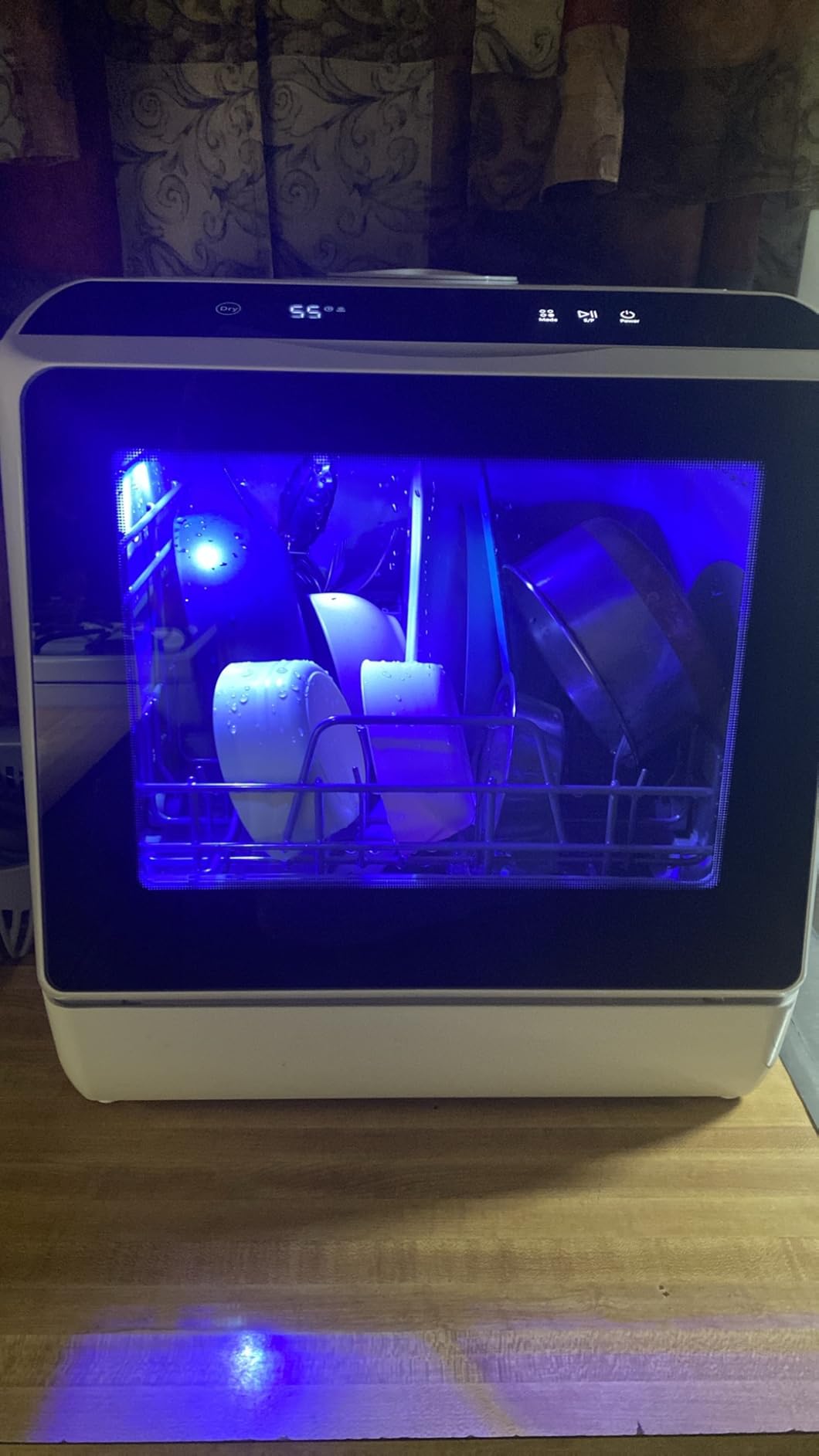 EUHOMY Countertop Dishwasher Portable with 6 Programs, 5L Built-in Water Tank for Apartments & RV, 167°F High-Temp, No Hookup Needed customer photo 1