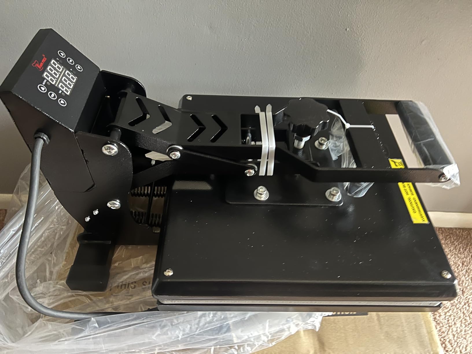 PowerPress Hat Heat Press Machine for Caps with 2pcs Interchangeable Platens -Black customer photo 2