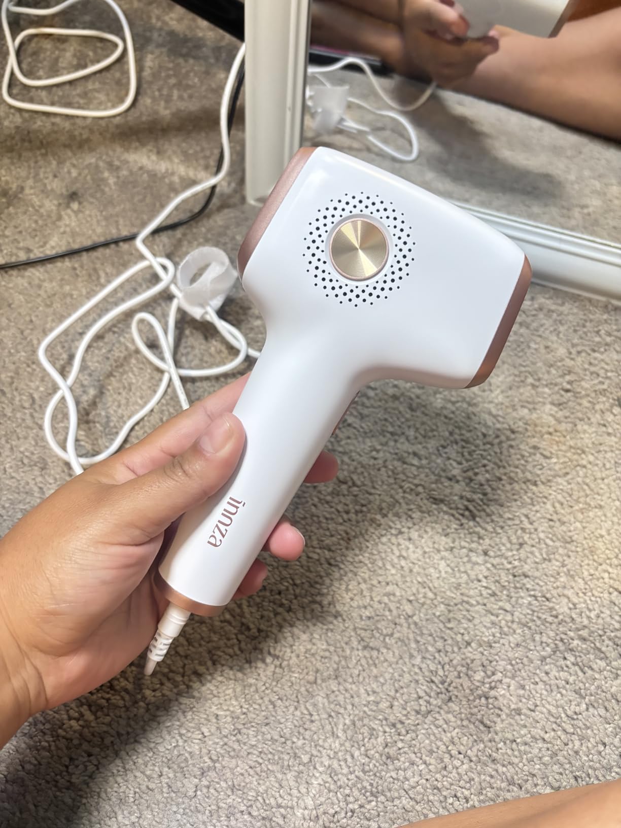 INNZA IPL Hair Removal with Ice Cooling Care Function for Women, Long-Lasting Results, 999,999 Flashes Painless Hair Removal, Hair Removal Device for Armpits Legs Arms Bikini Line customer photo 1