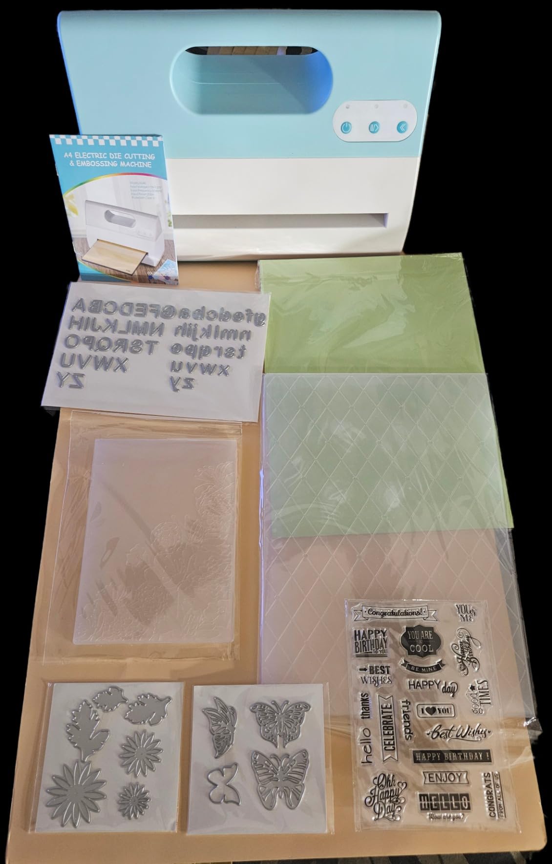 CraftGenes A4 Electric Die Cutting Machine, 9 Inch Automatic Embossing Machine Starter Kit, 110V 200W customer photo 2