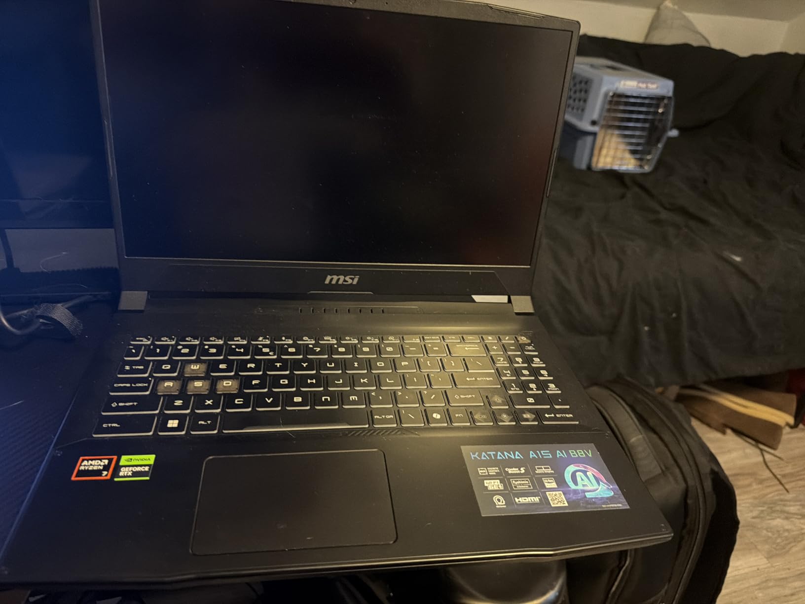 msi Katana A15 AI 15.6 144Hz FHD Gaming Laptop - Ryzen 7-8845HS, GeForce RTX 4060, 32GB DDR5, 1TB SSD, Cooler Boost 5, Windows 11, B8VF-448US customer photo 1