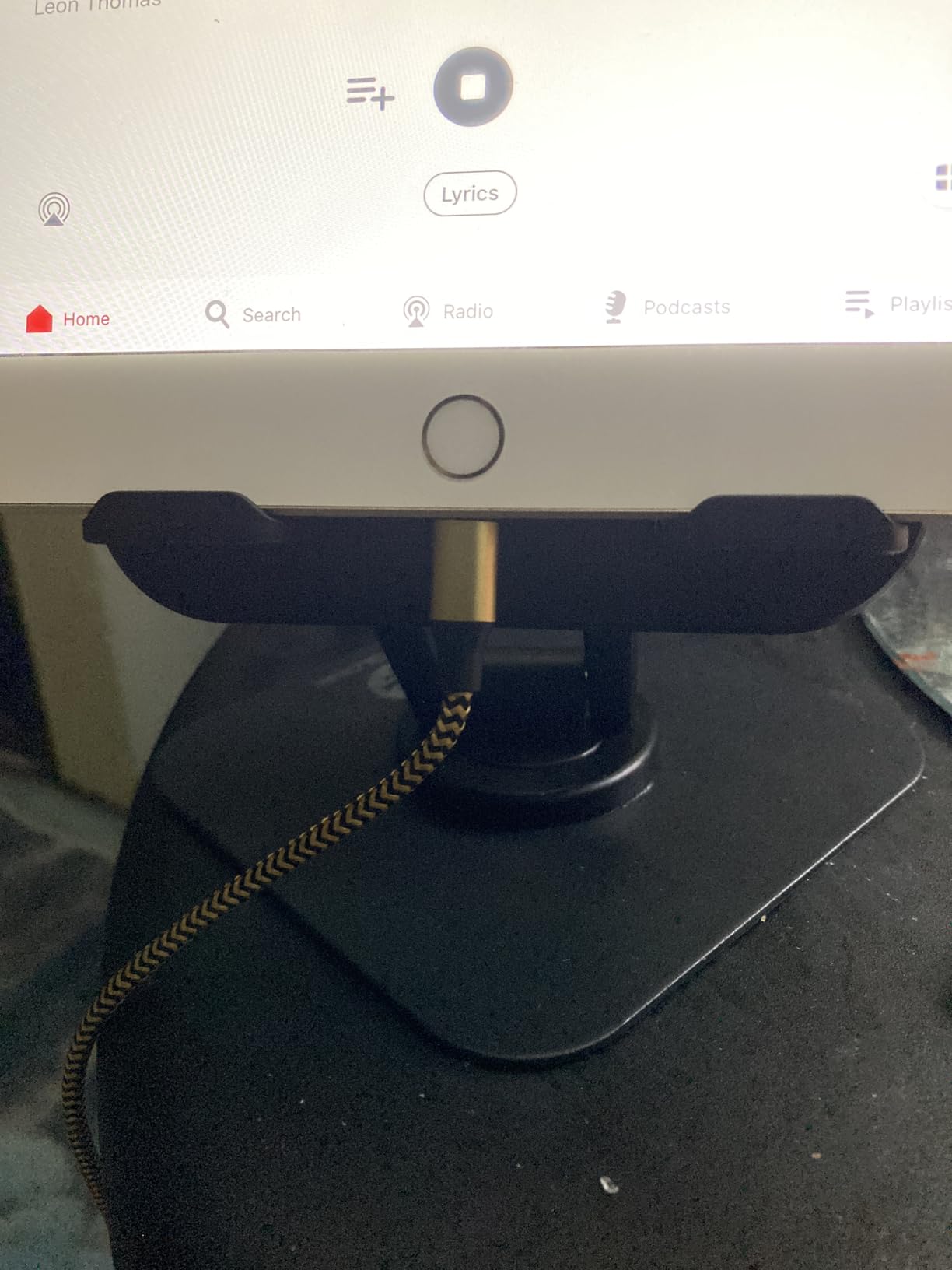 OCYCLONE iPad Stand, 360° Rotating Adjustable Foldable iPad Tablet Stand Holder for Desk Compatible with Kindle Tablet iPad 4