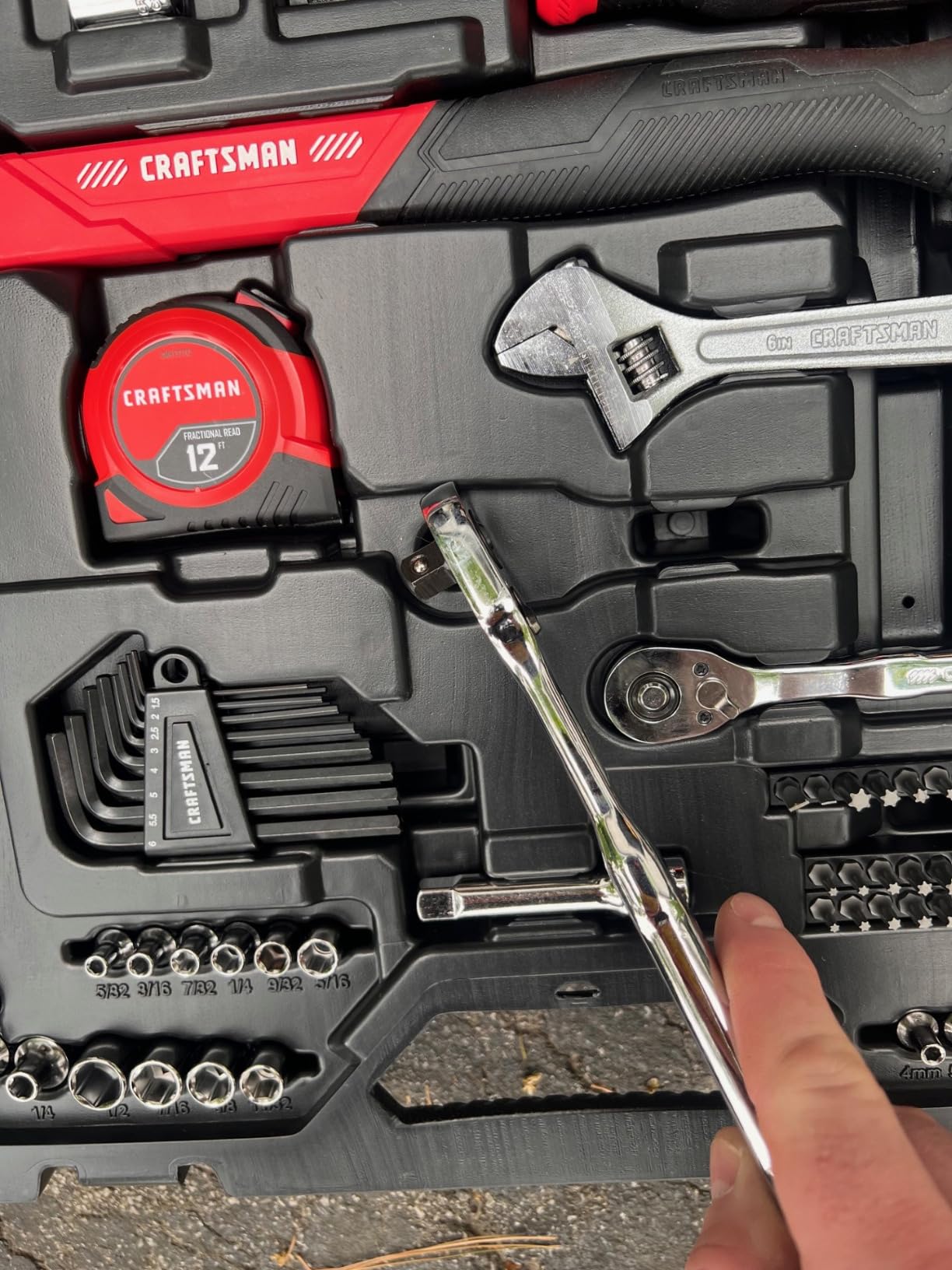 Craftsman 102-Piece Tool Kit for Home and Car, Durable Hand Tools Set with SAE and Metric Socket Set (CMMT99449) customer photo 1
