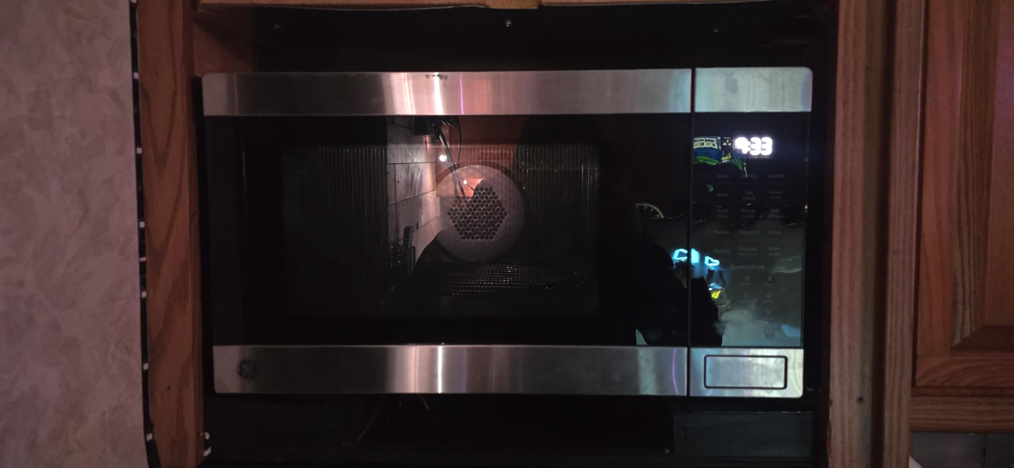 GE 4-in-1 Countertop Microwave Oven, 1.0 Cu Ft, 1050W Convection Microwave with Air Fry & Broil, Compact and Quiet, Stainless Steel, Ideal for Apartments, Dorms & Offices, GCST10A1WSS customer photo 2